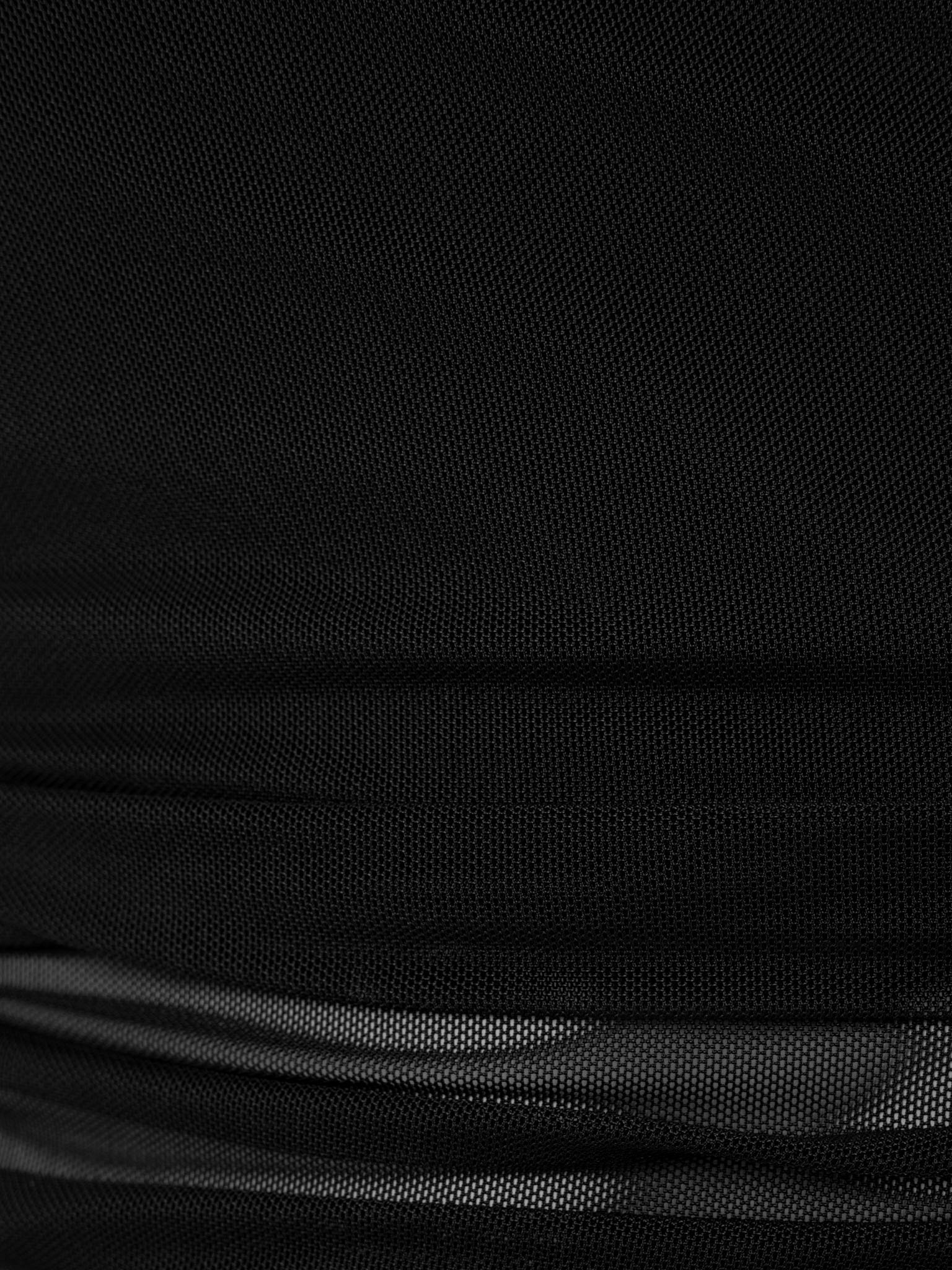 Semi-transparent turtleneck with bandeau top