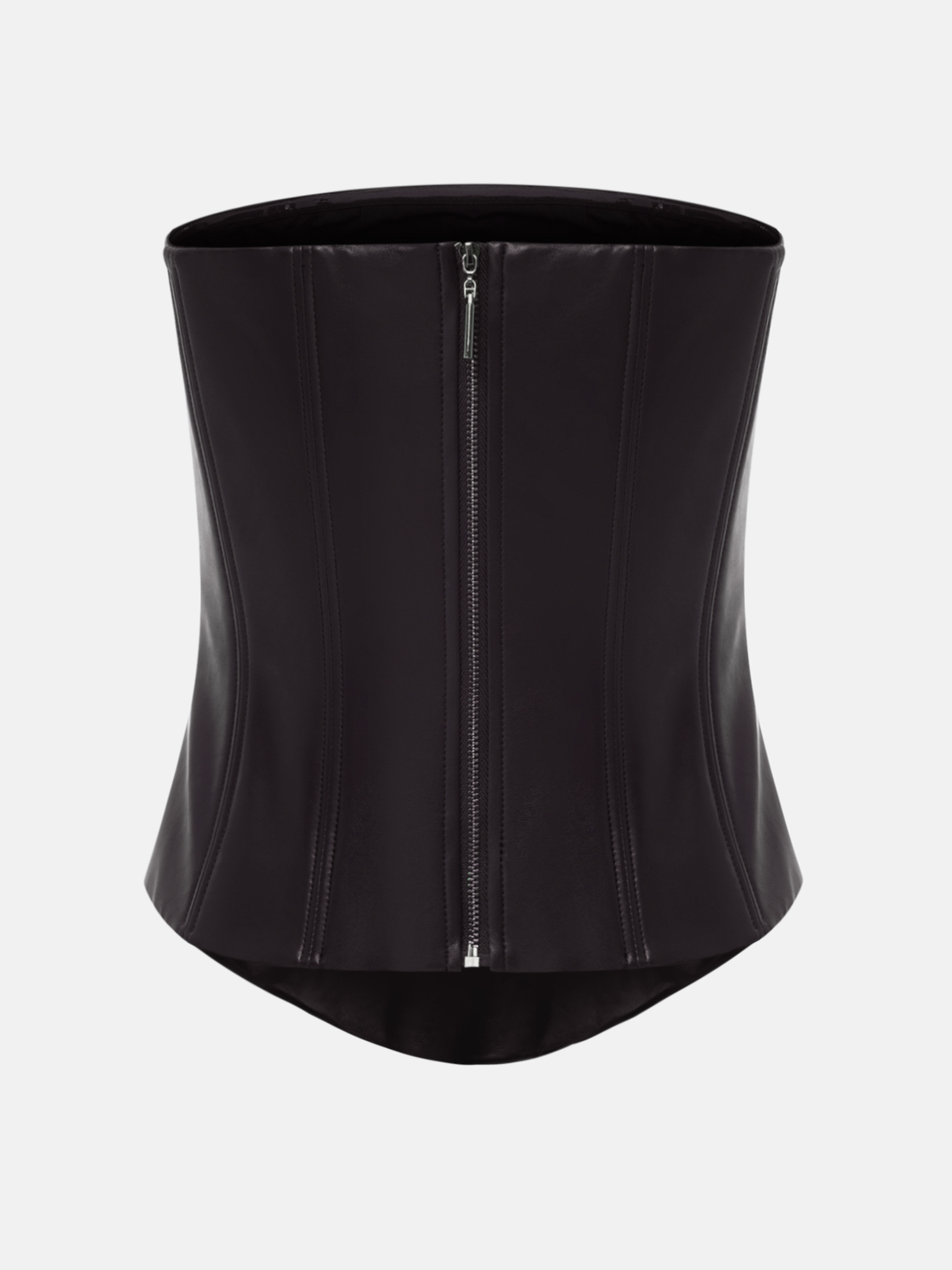 Corset eco-leather top