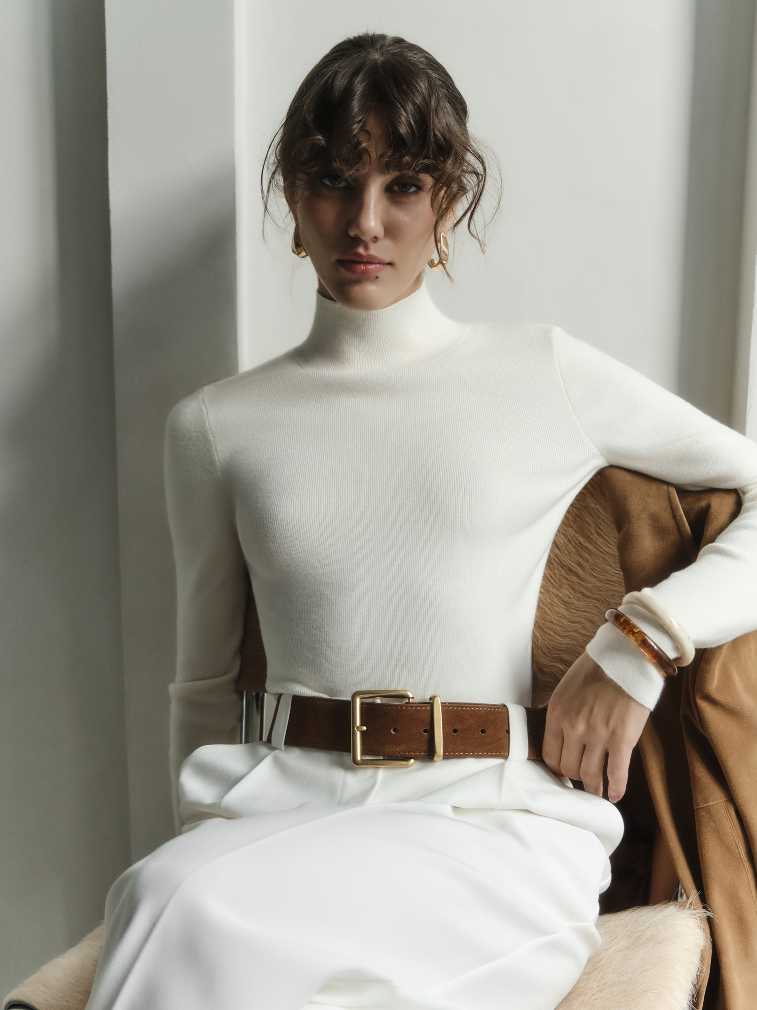 Jersey turtleneck