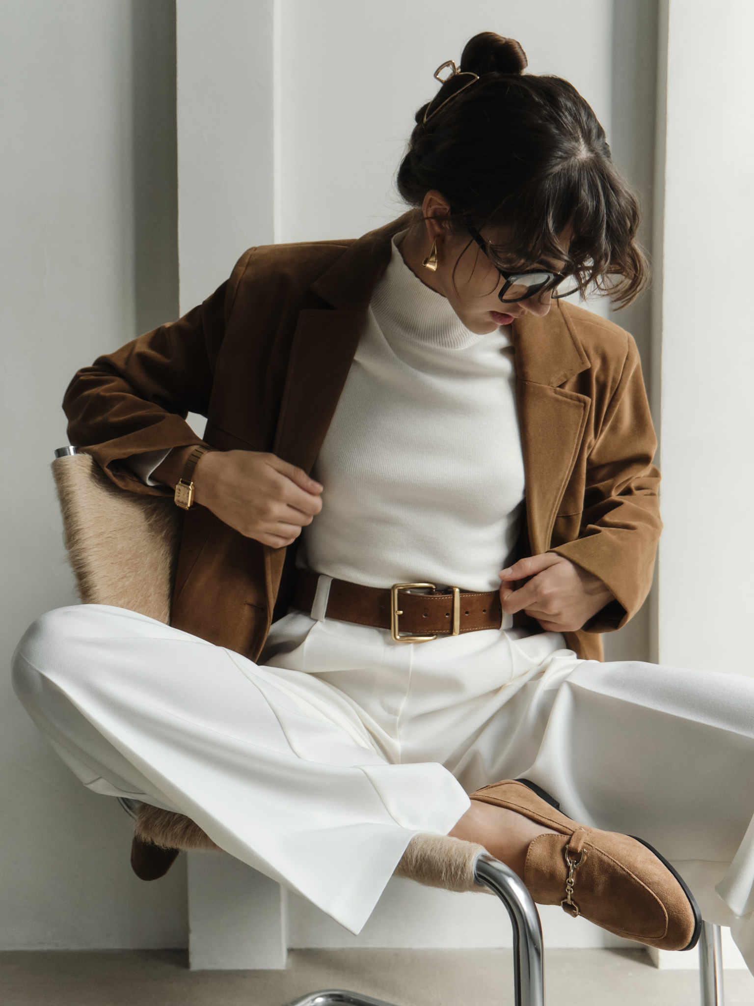 Jersey turtleneck