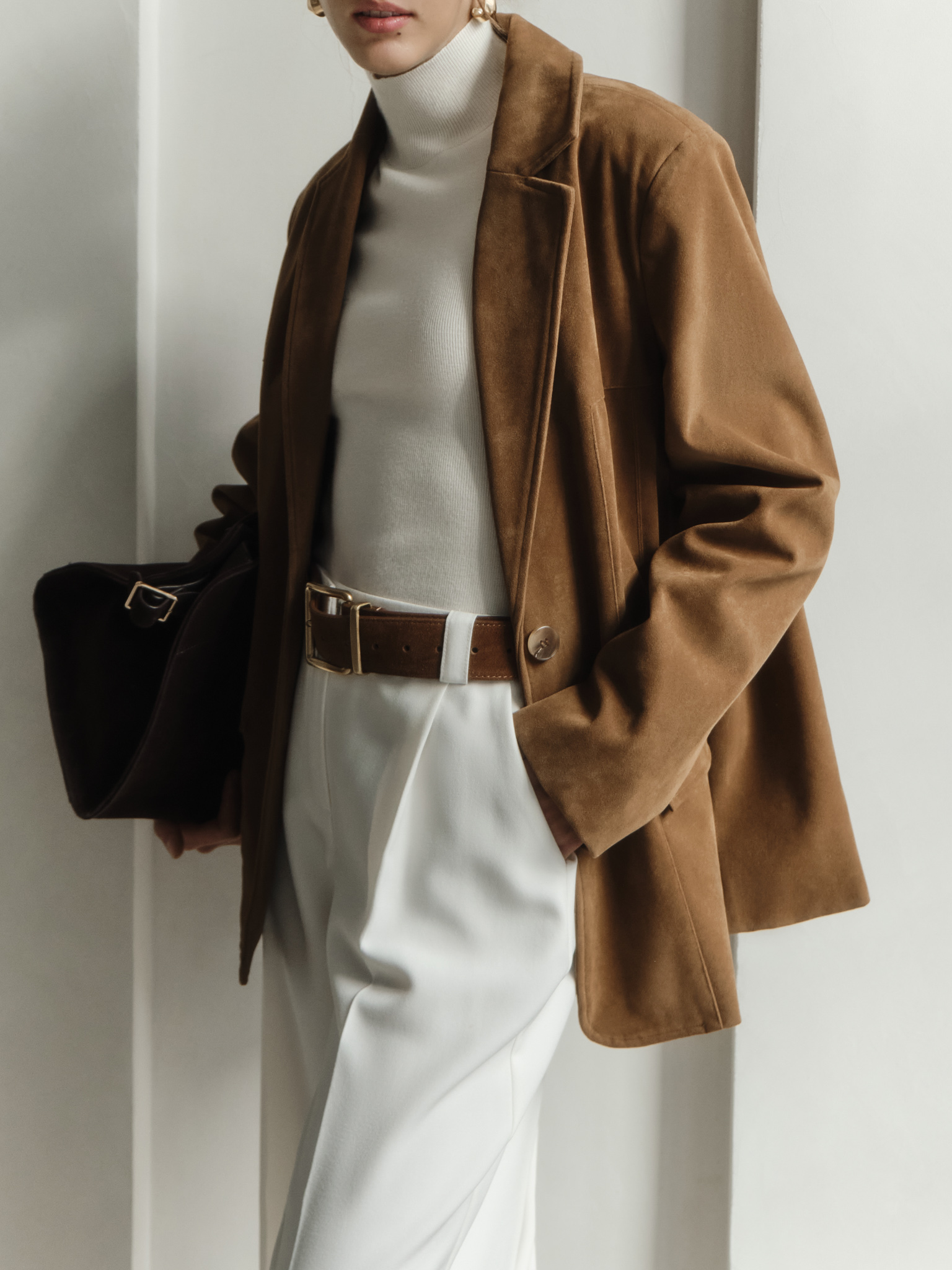 Jersey turtleneck