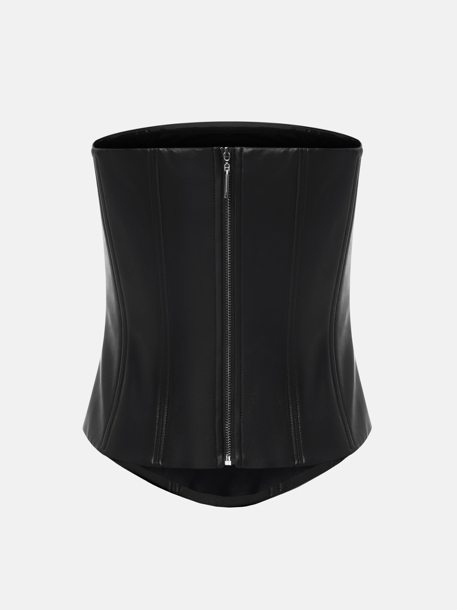 Corset eco-leather top