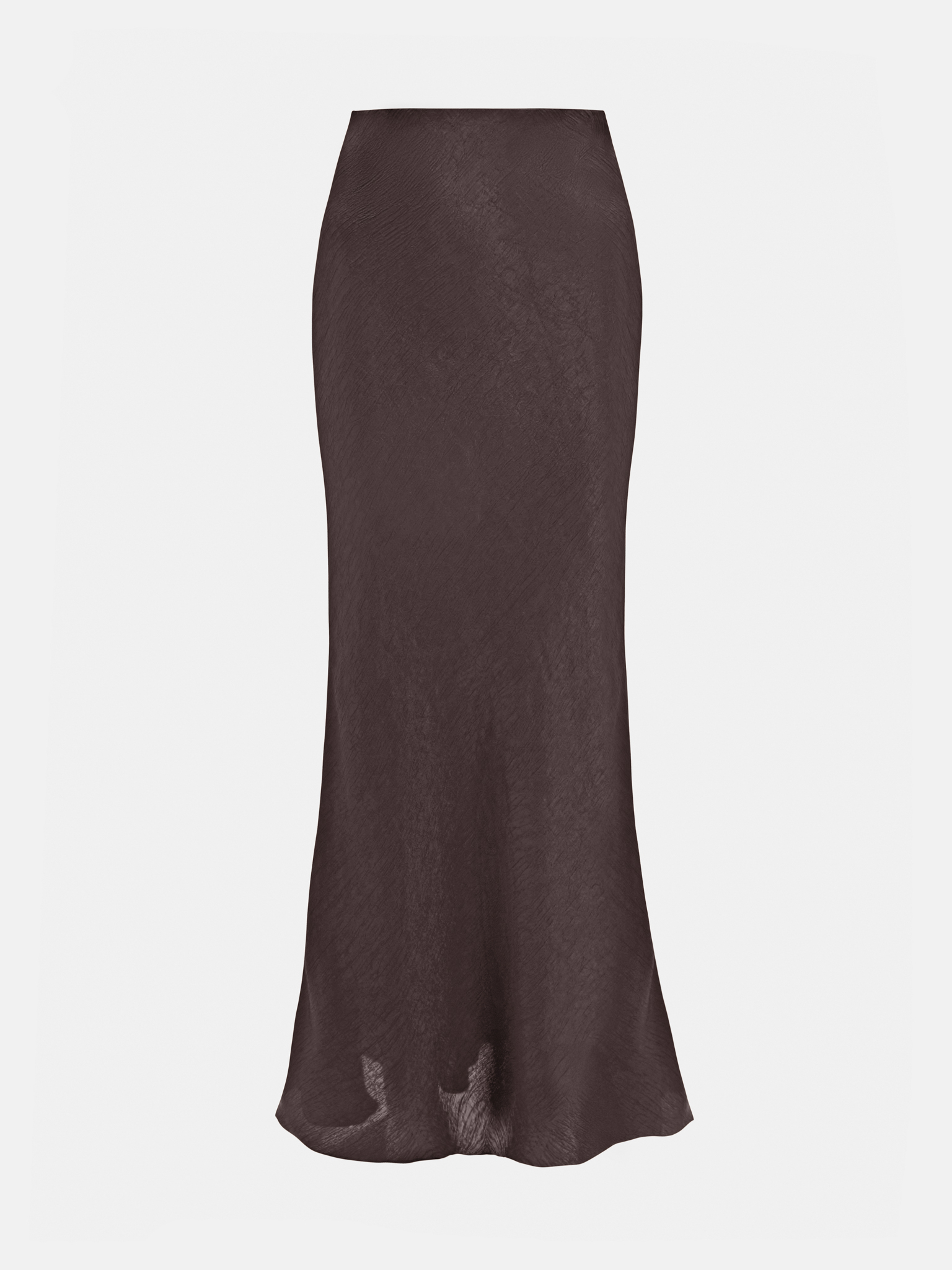 Satin maxi skirt