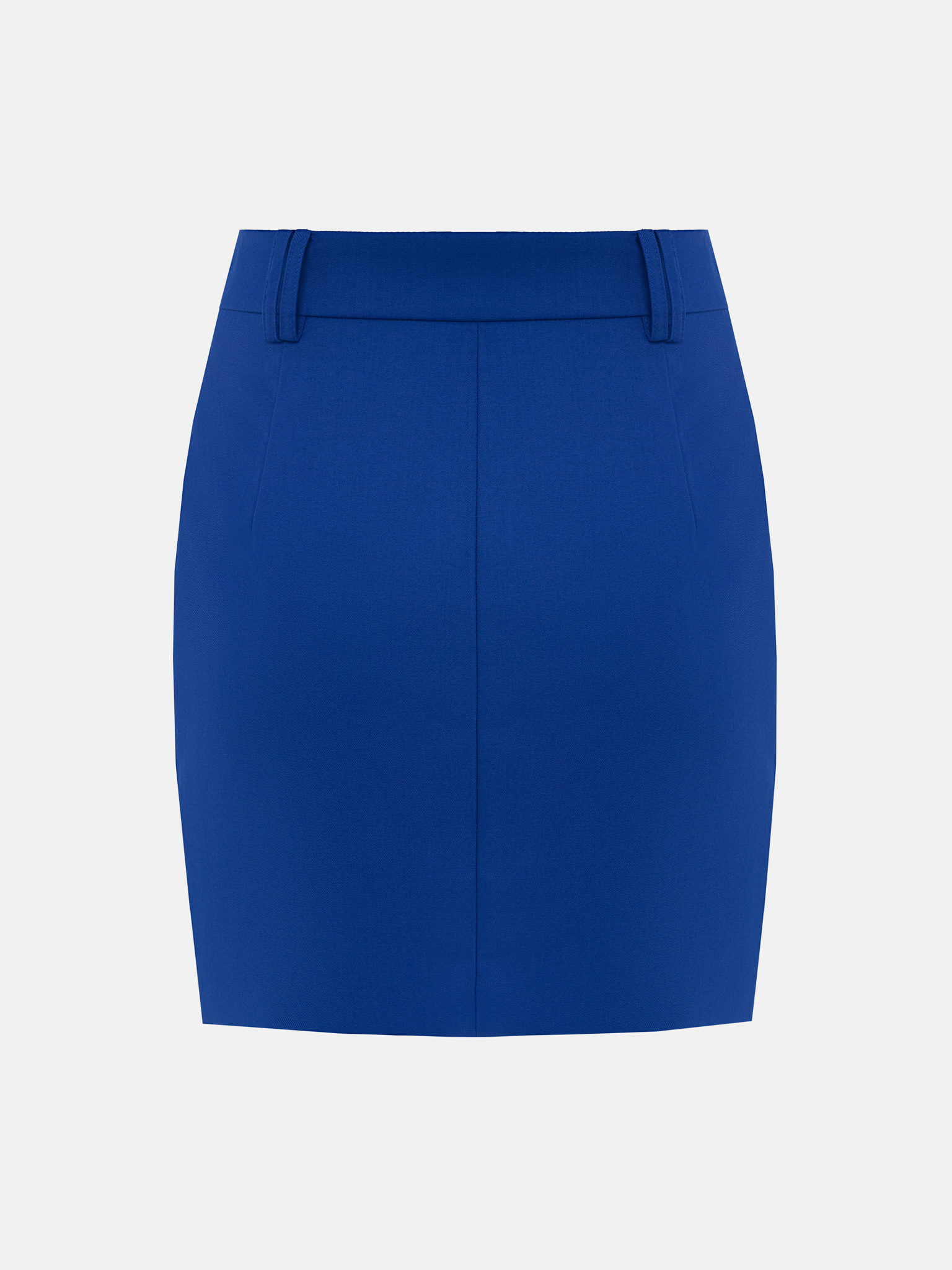 Mini skirt with accent button