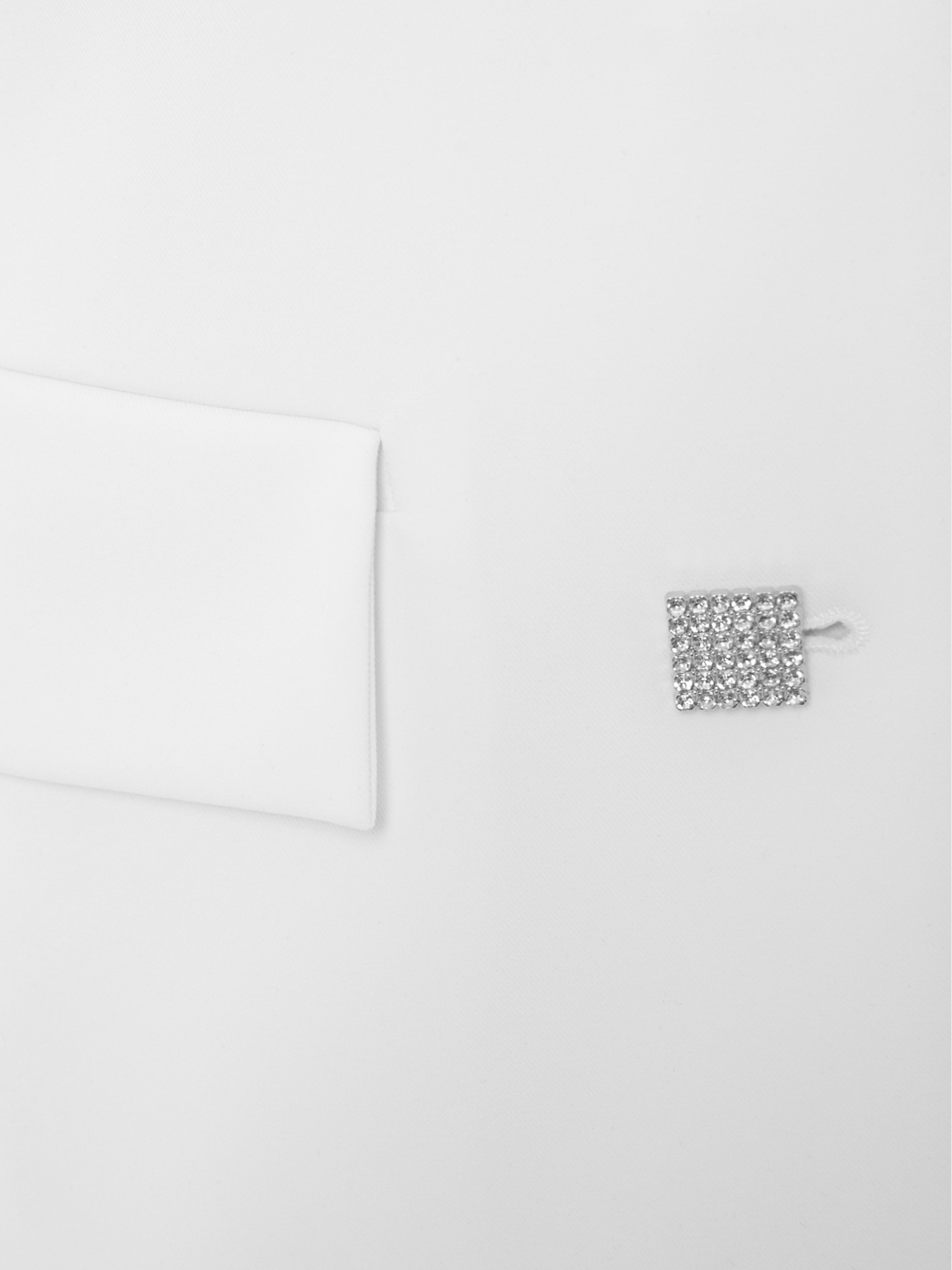 Single-breasted jacket with accent buttons and feathers