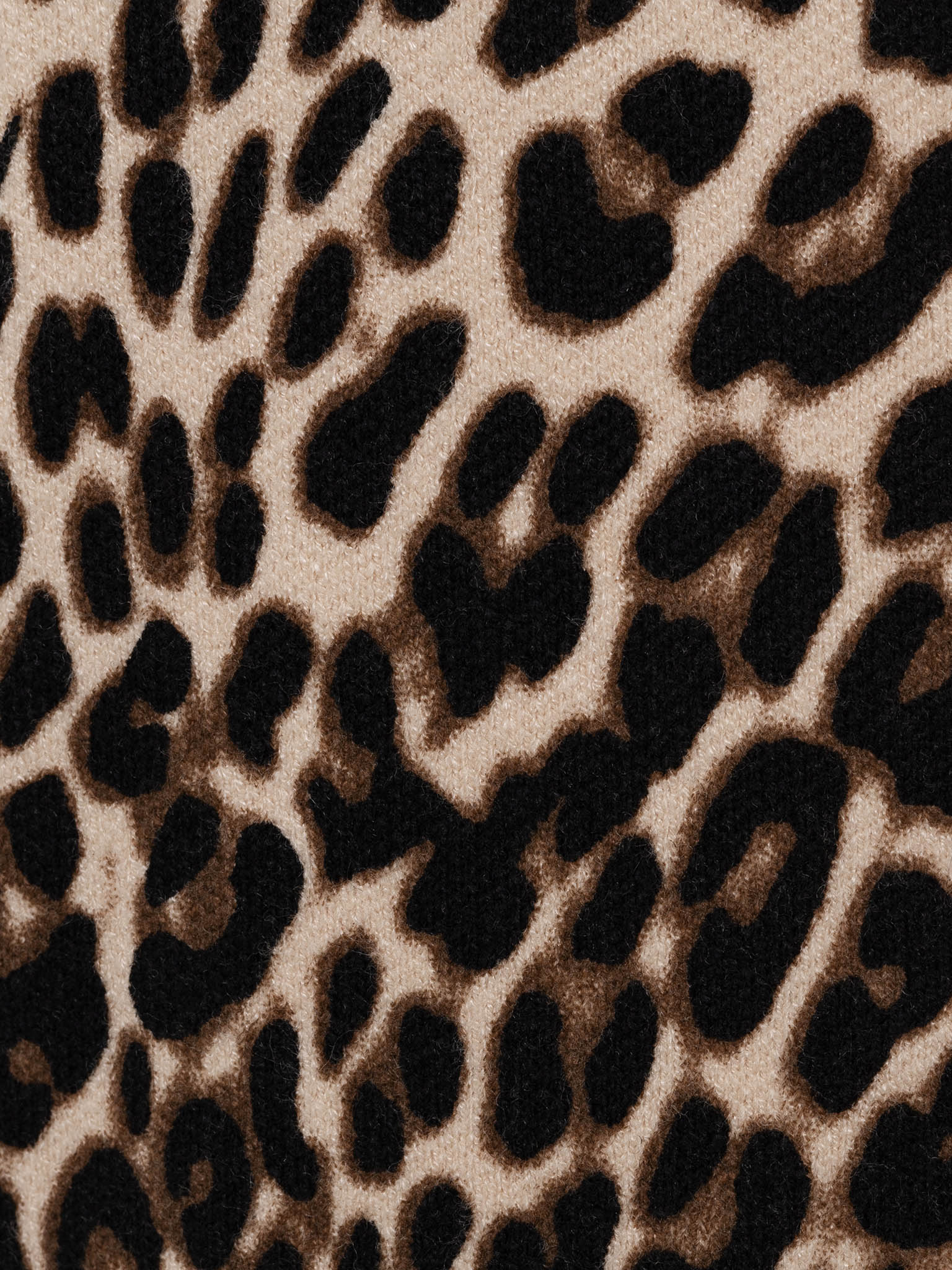 Leopard cardigan with golden buttons