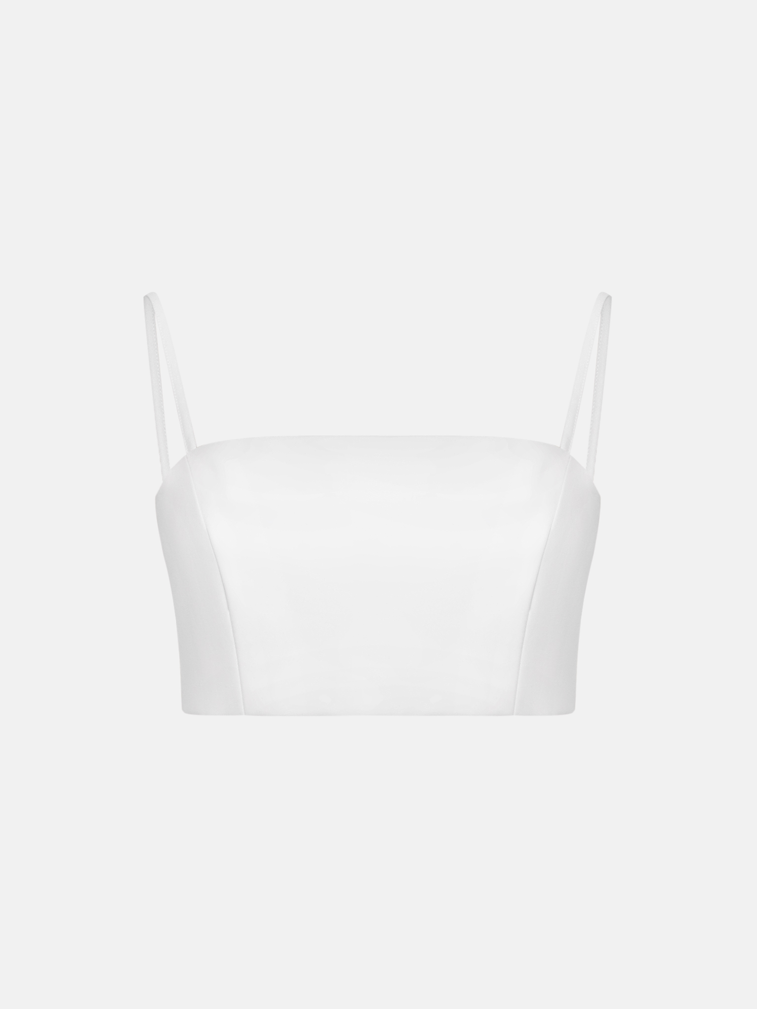 Укороченный топ на тонких бретелях