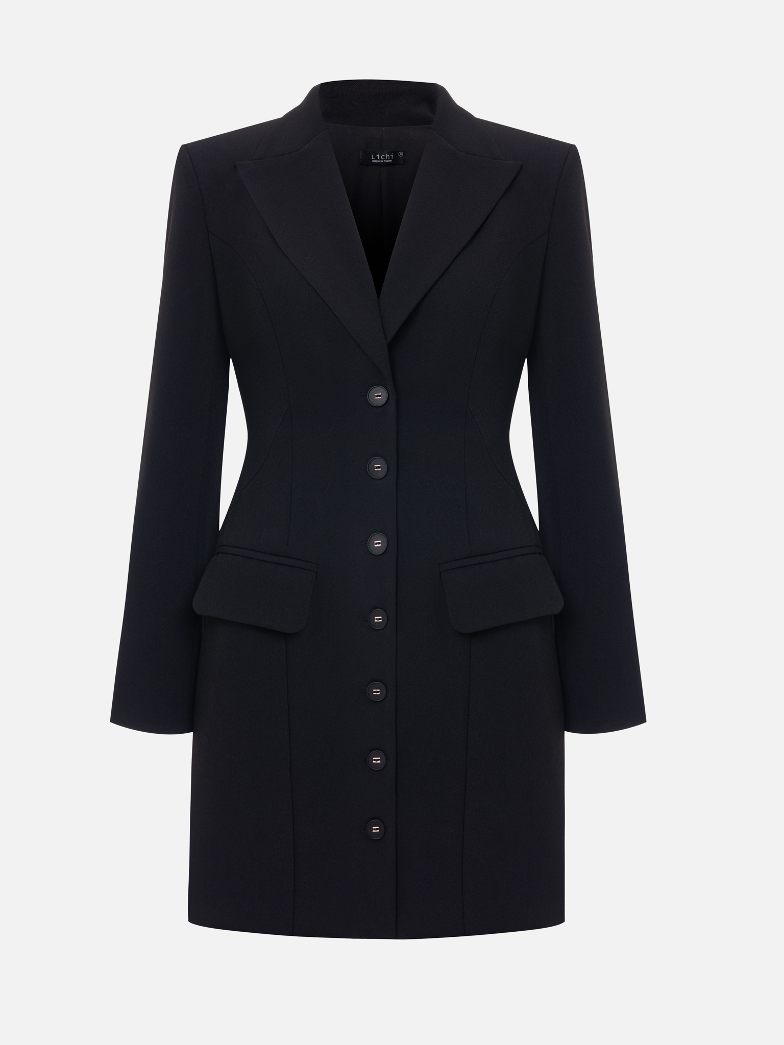 Mini fitted blazer dress