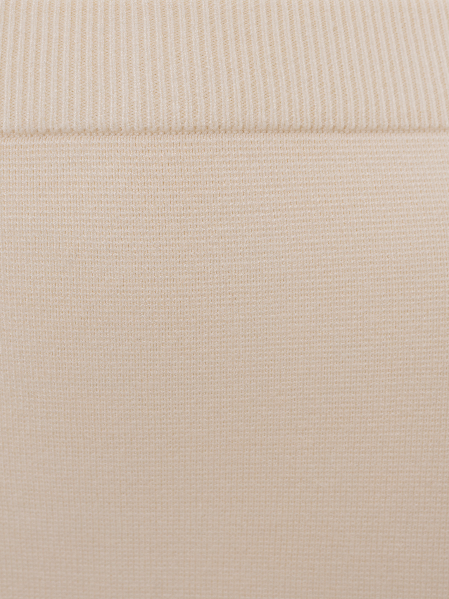 Straight mini jersey skirt