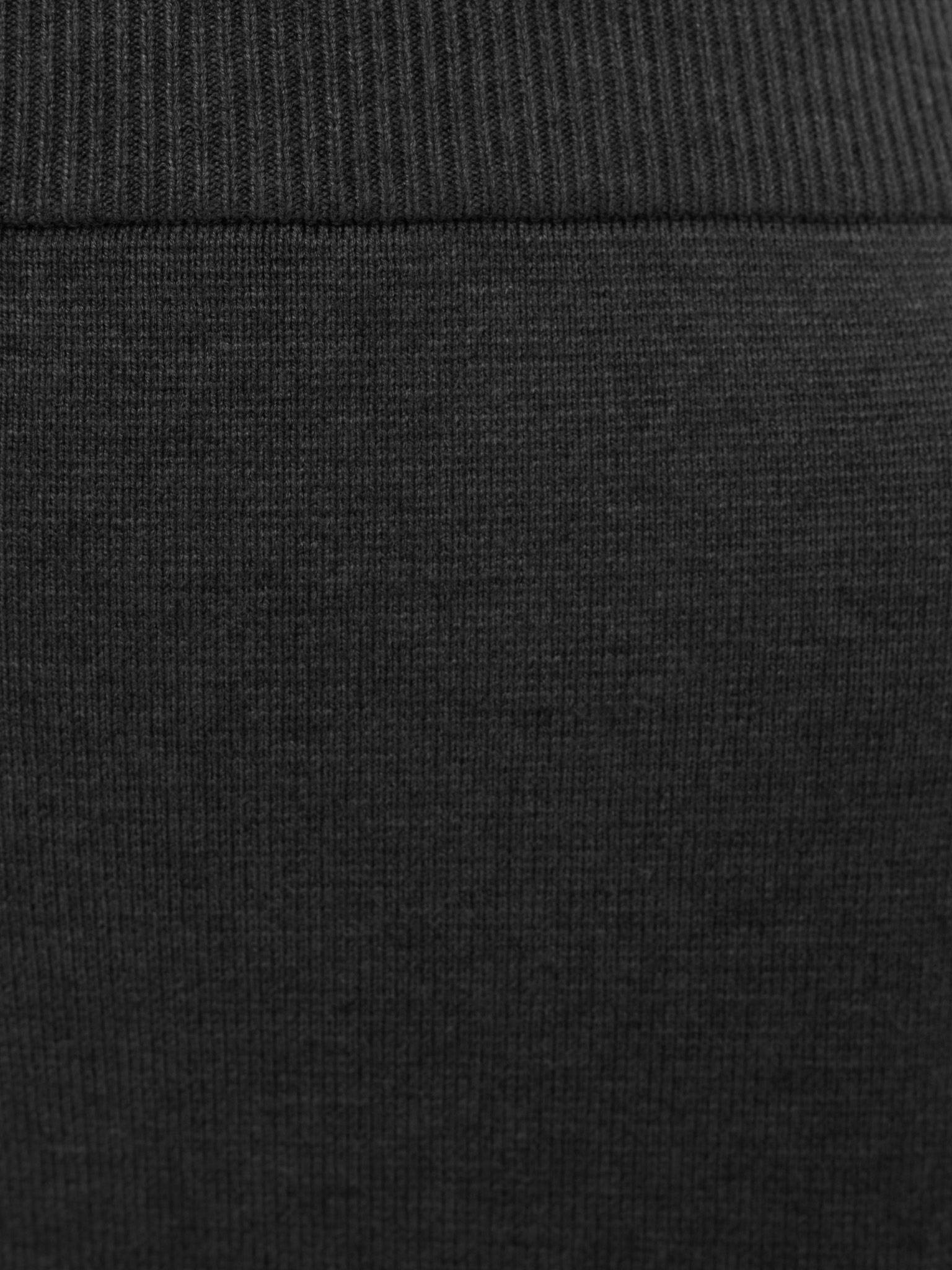 Straight mini jersey skirt