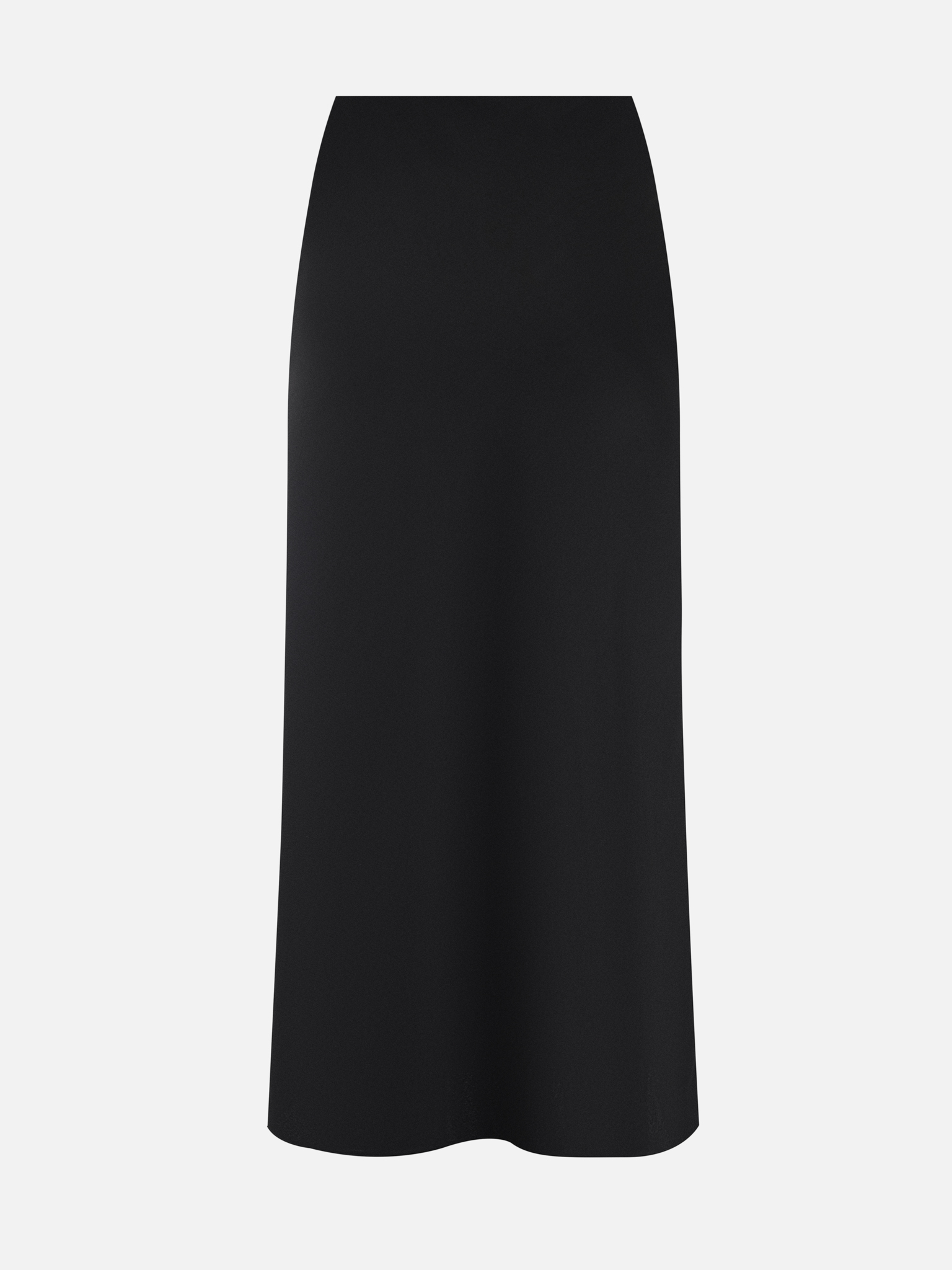 Flared maxi skirt in smooth fabric