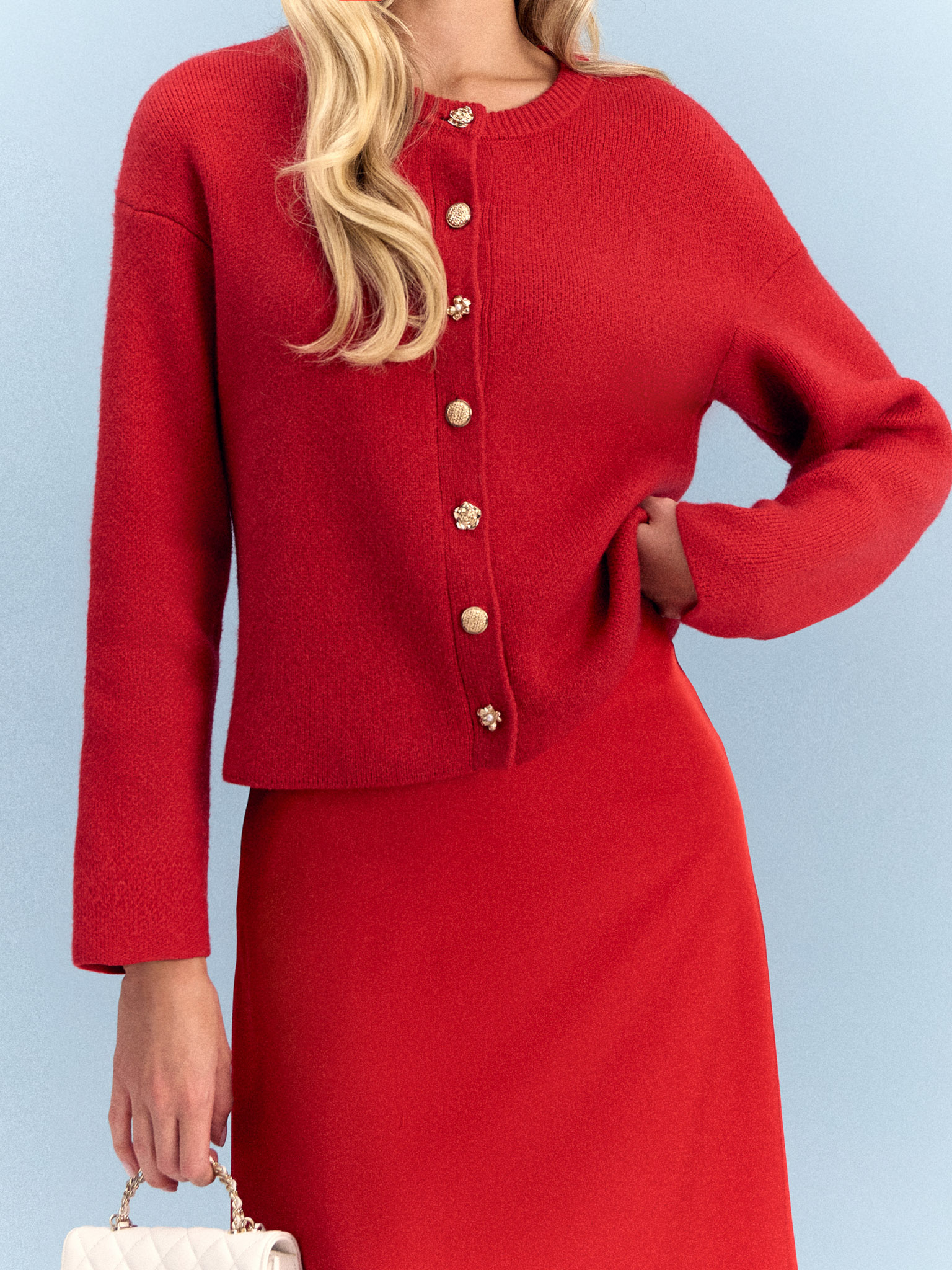 Loose knitted cardigan