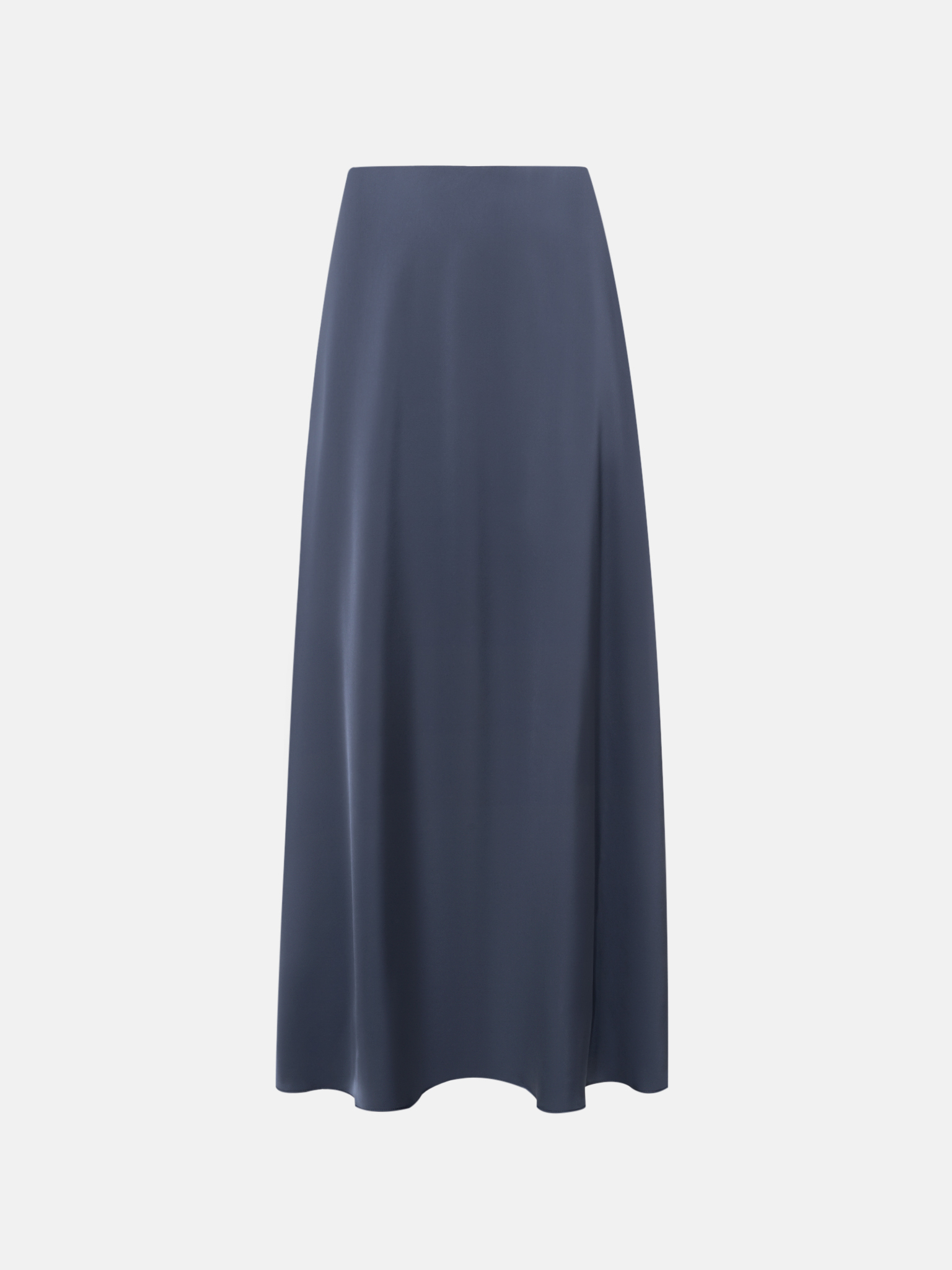 Flared maxi skirt in smooth fabric