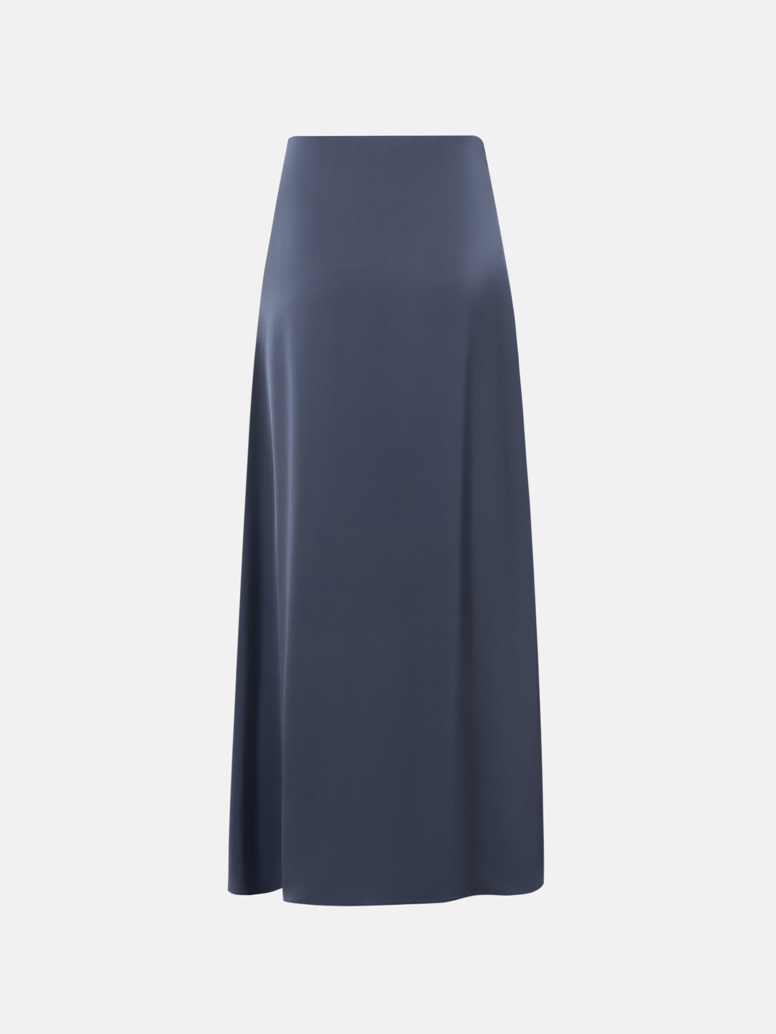 Flared maxi skirt in smooth fabric