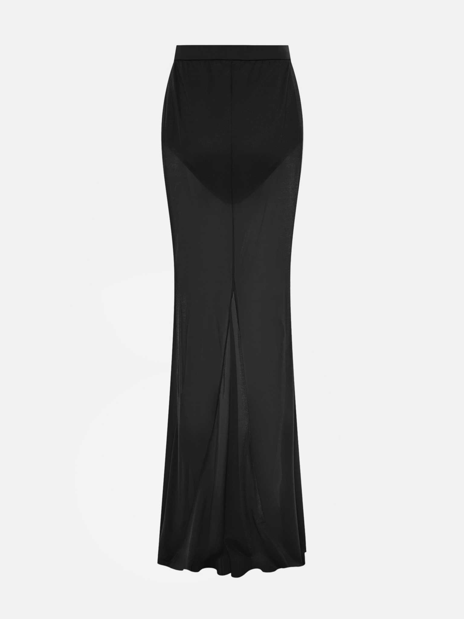 Set of micro shorts and semi-transparent floor-length skirt