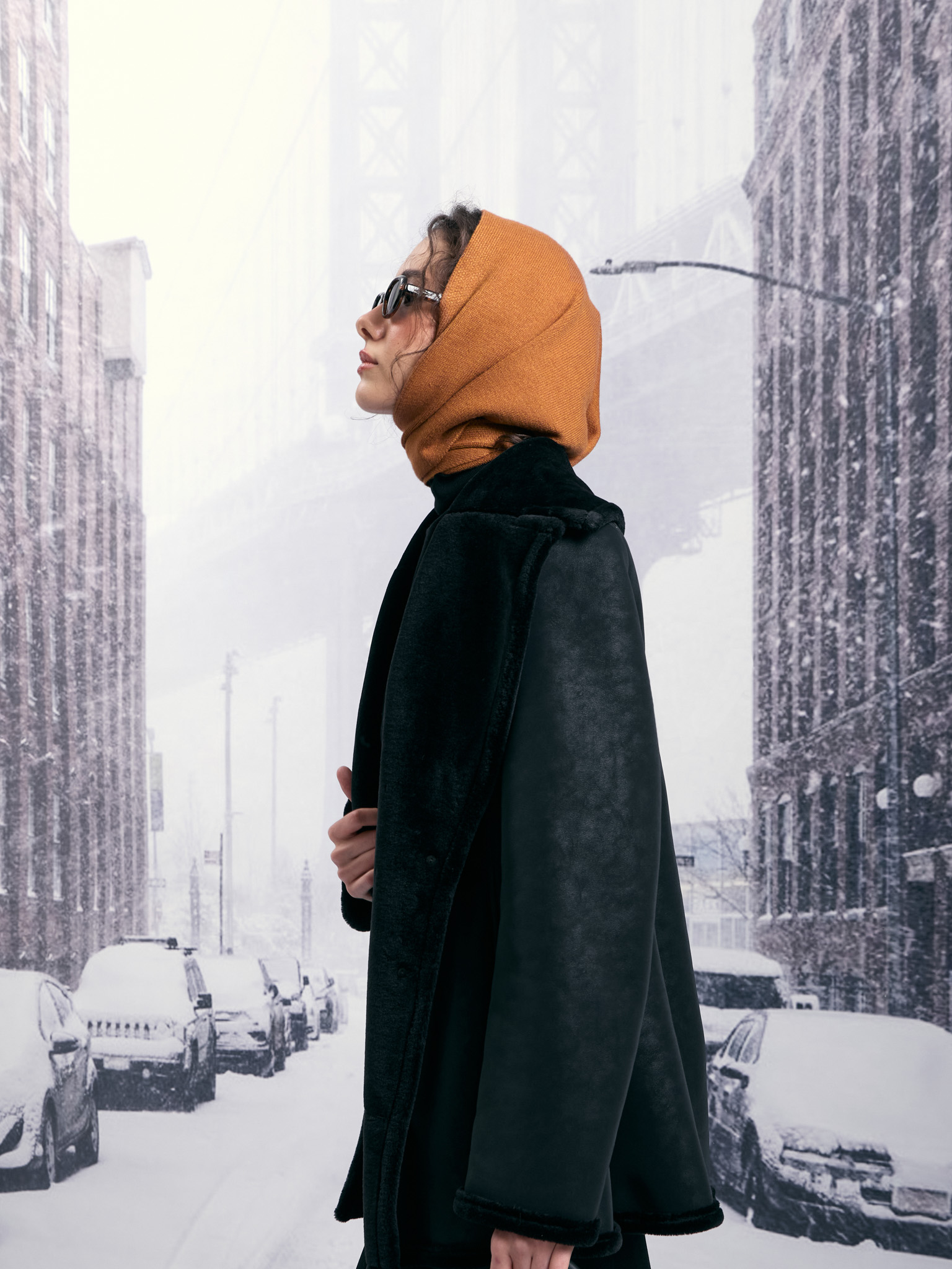 Косынка из вязаного трикотажа