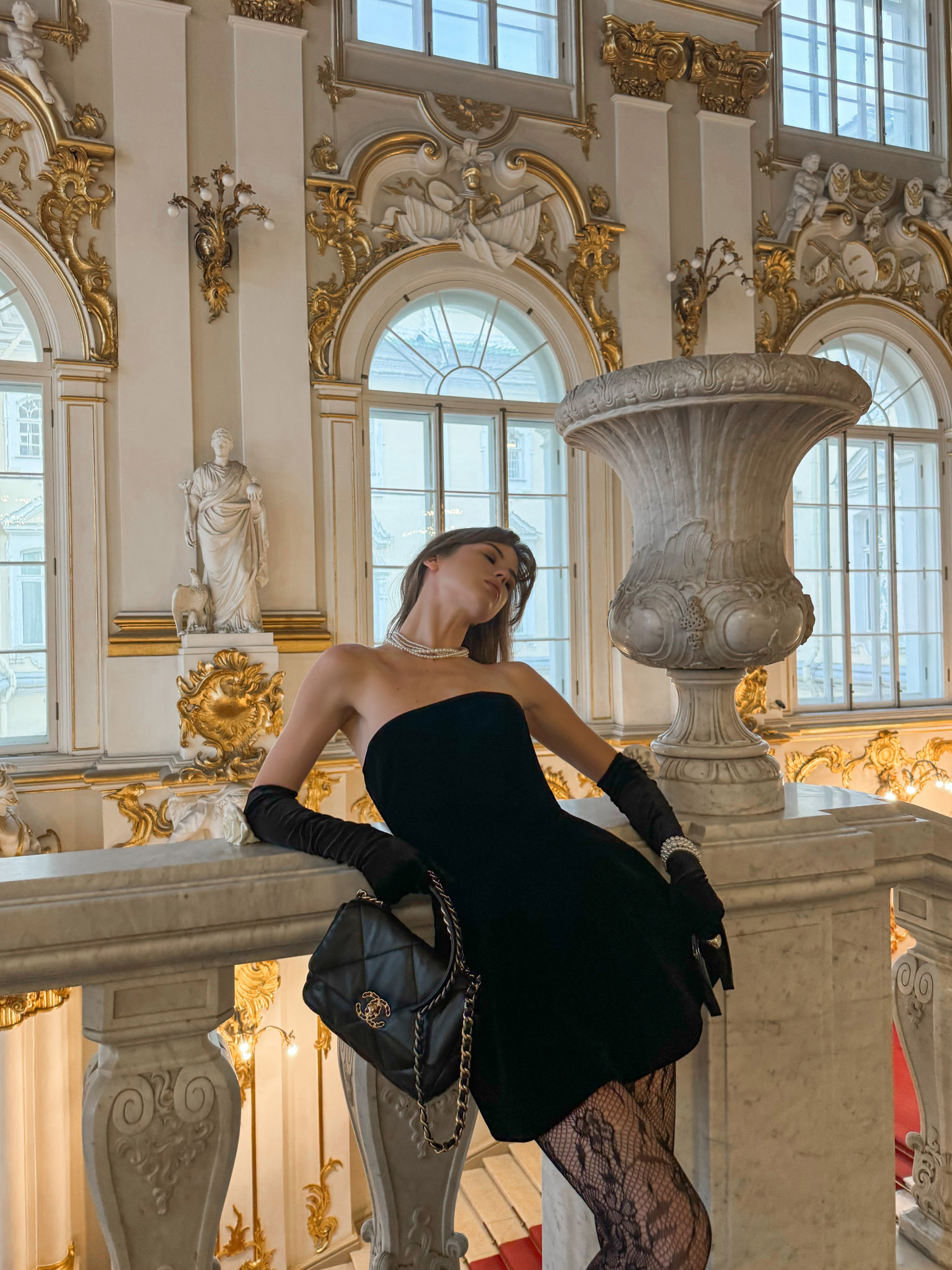 Velvet mini dress with puffy skirt