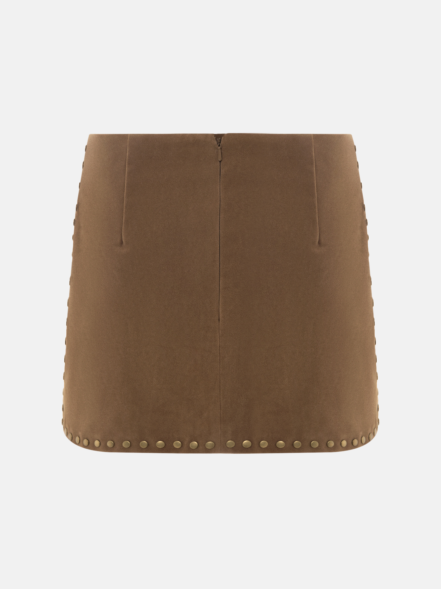 Eco-suede mini skirt
