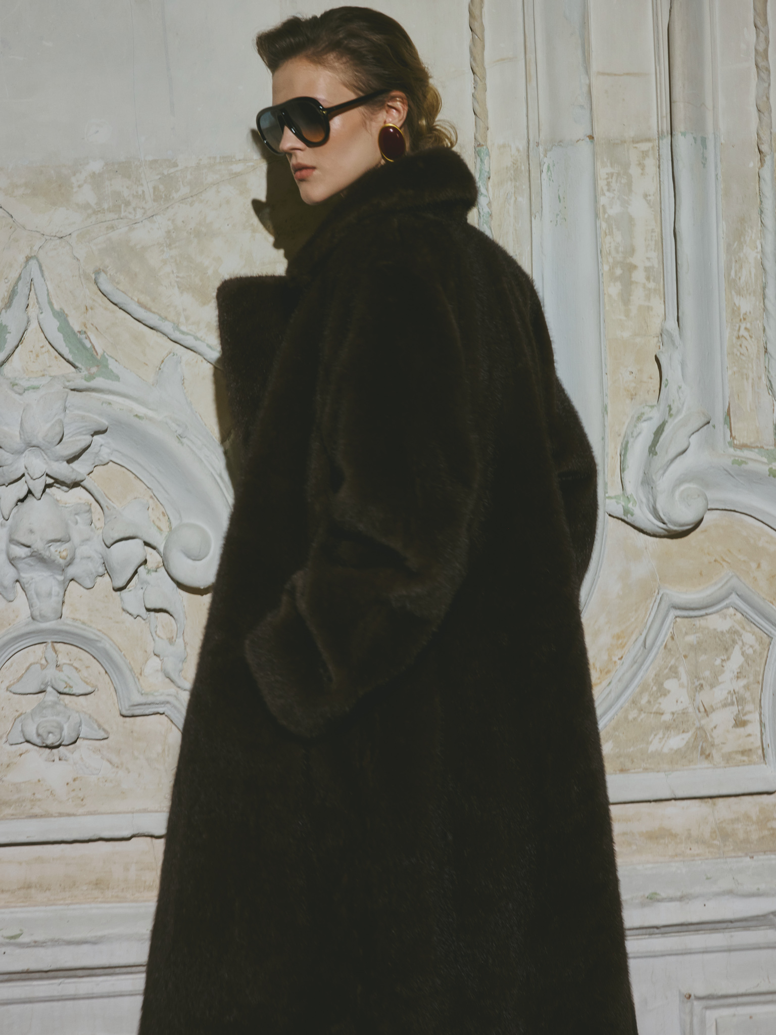 Maxi length eco-coat