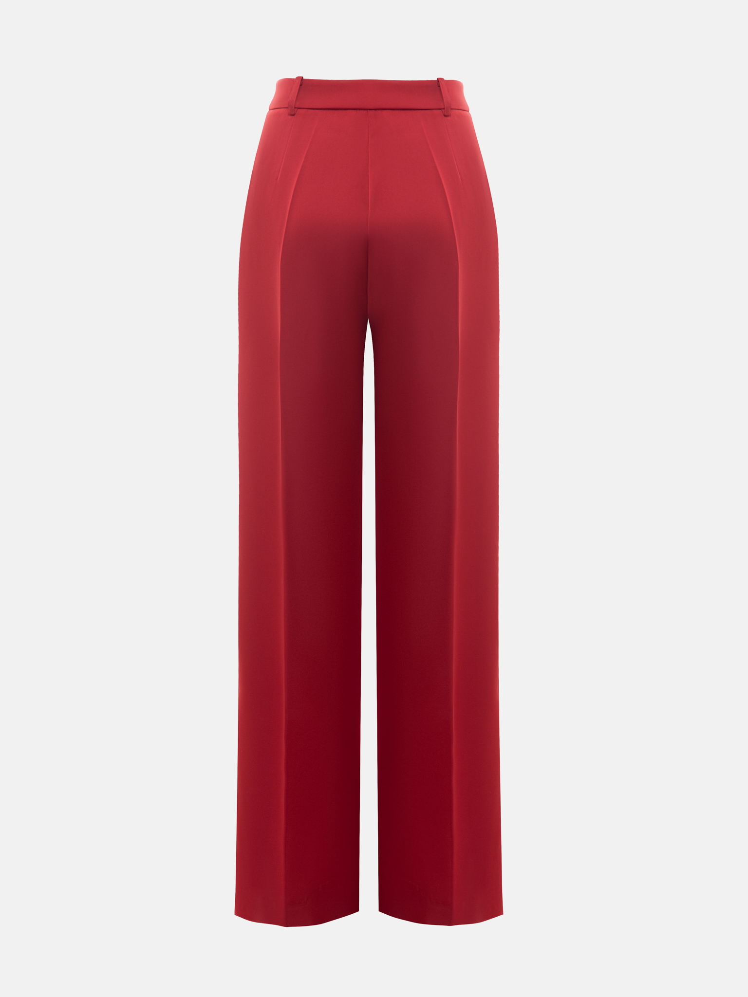 High-waisted smooth trousers