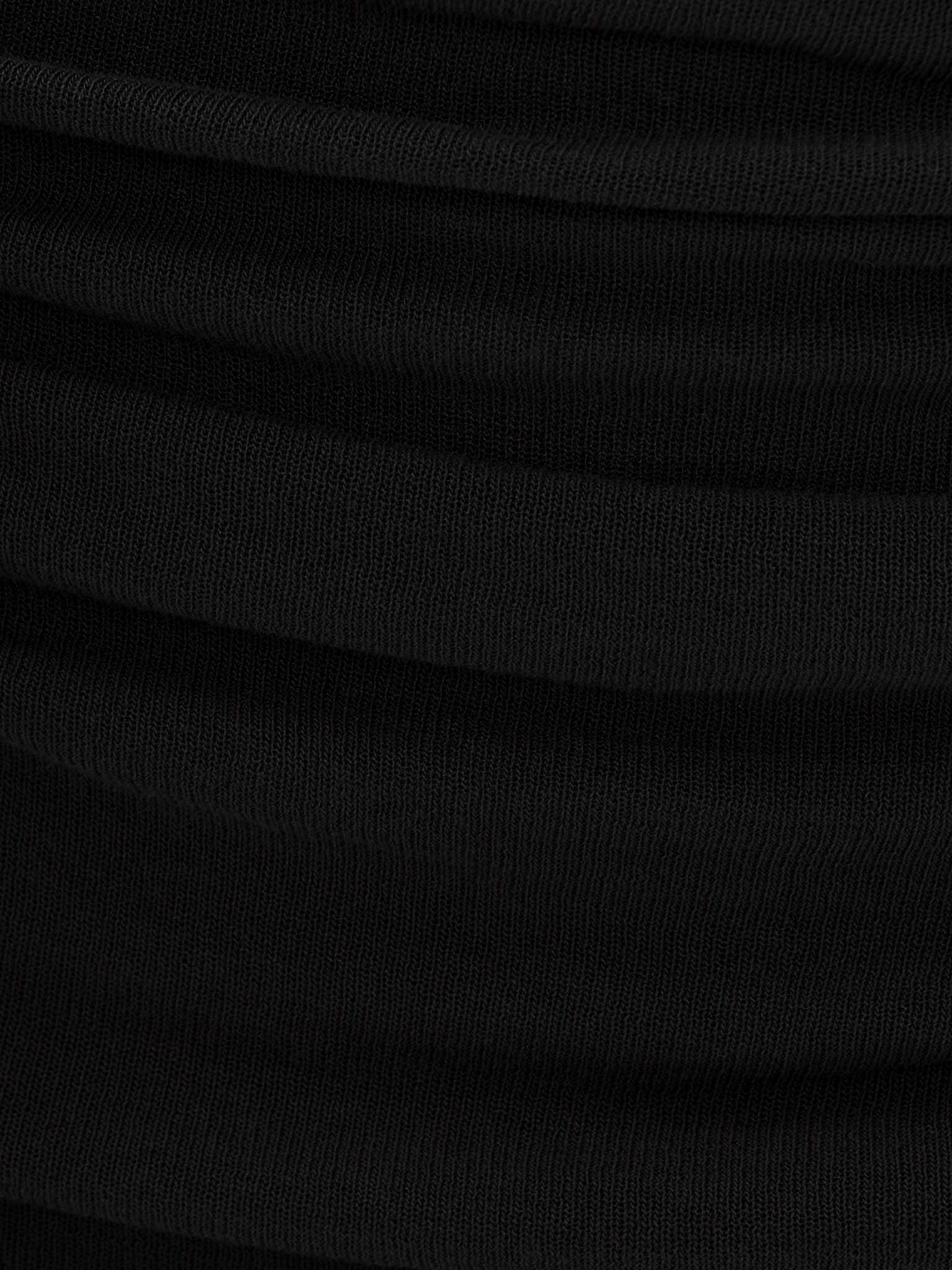 Semi-transparent jersey maxi dress