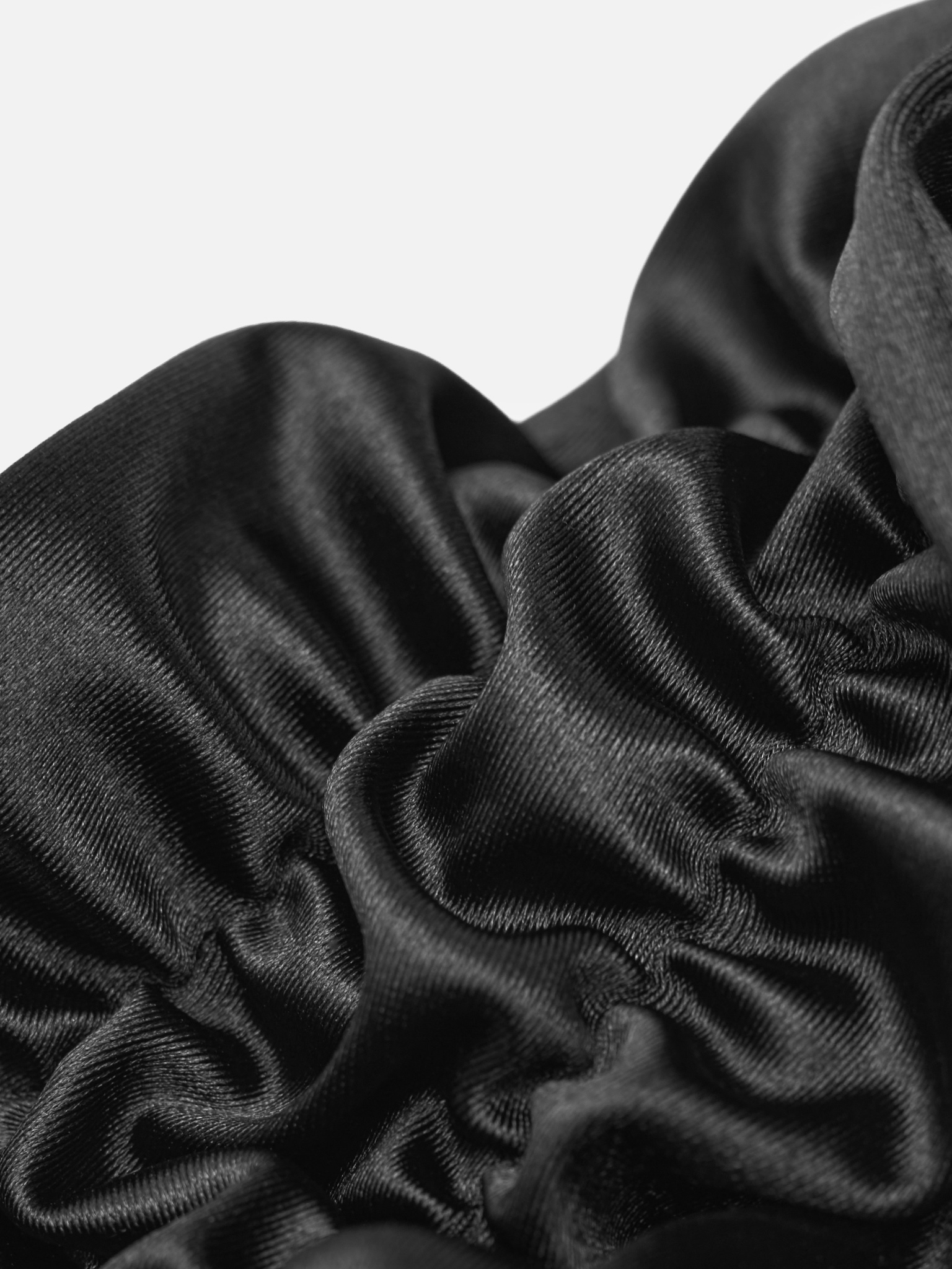 Long satin gloves with gathers