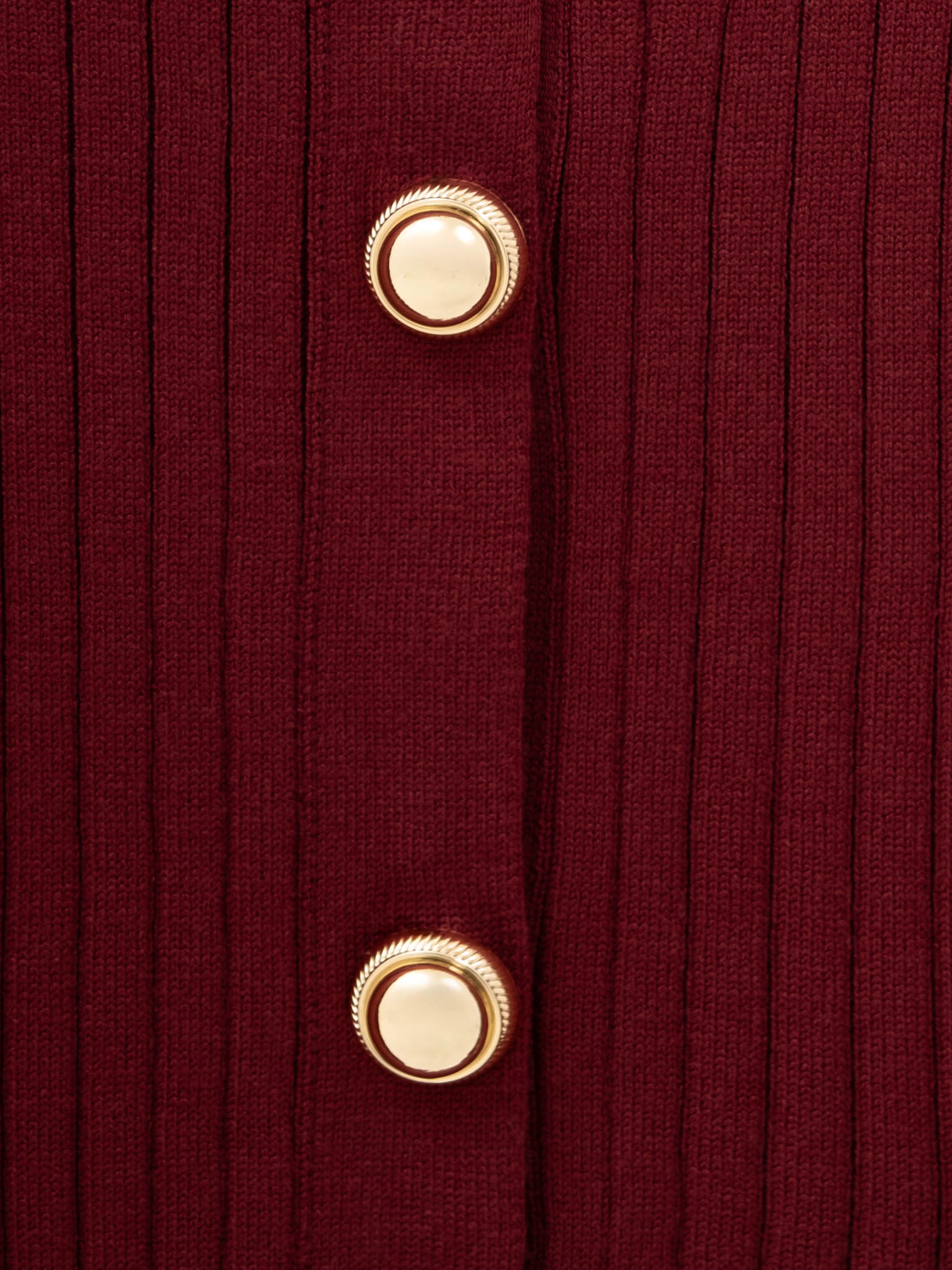 Rib-knit cardigan with flared sleeves 