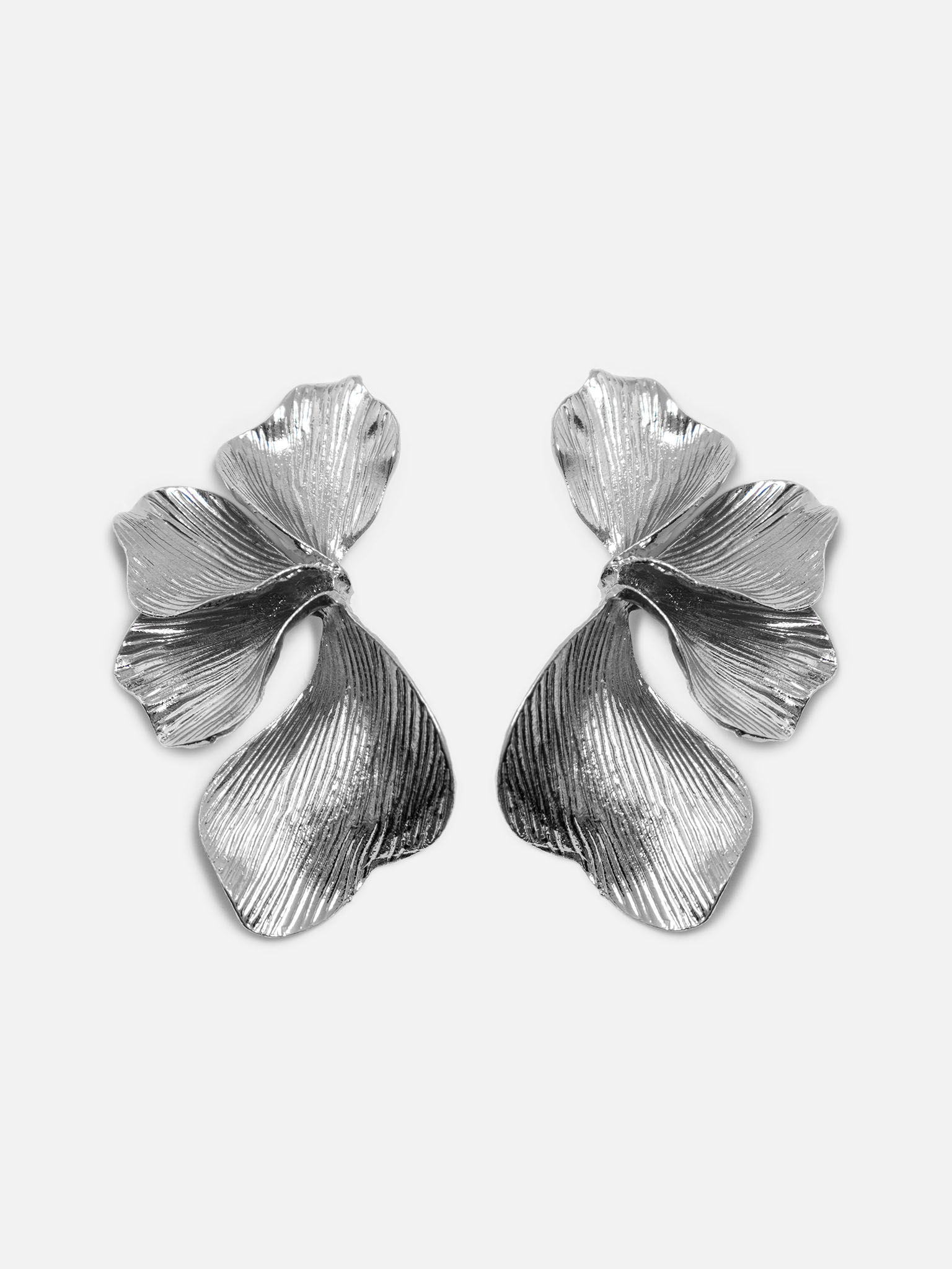 Abstract shaped massive earrings