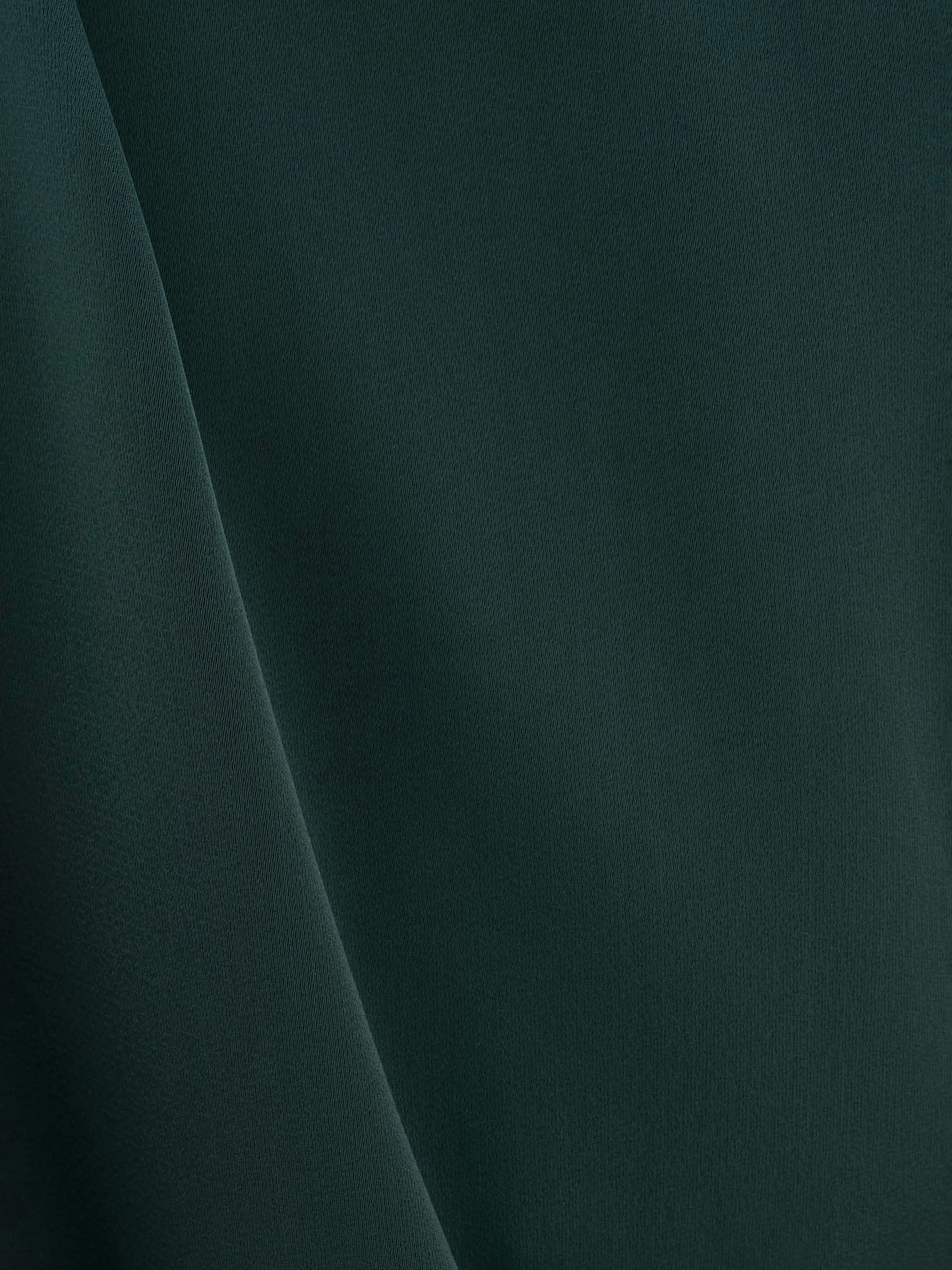 Satin midi dress with one shoulder bodice