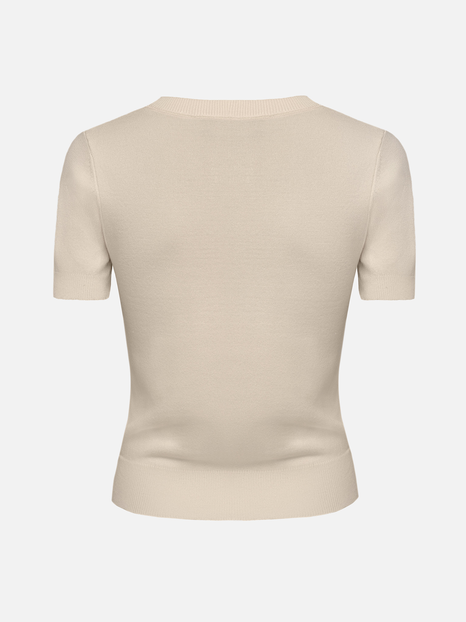 Short sleeved top with button fastening