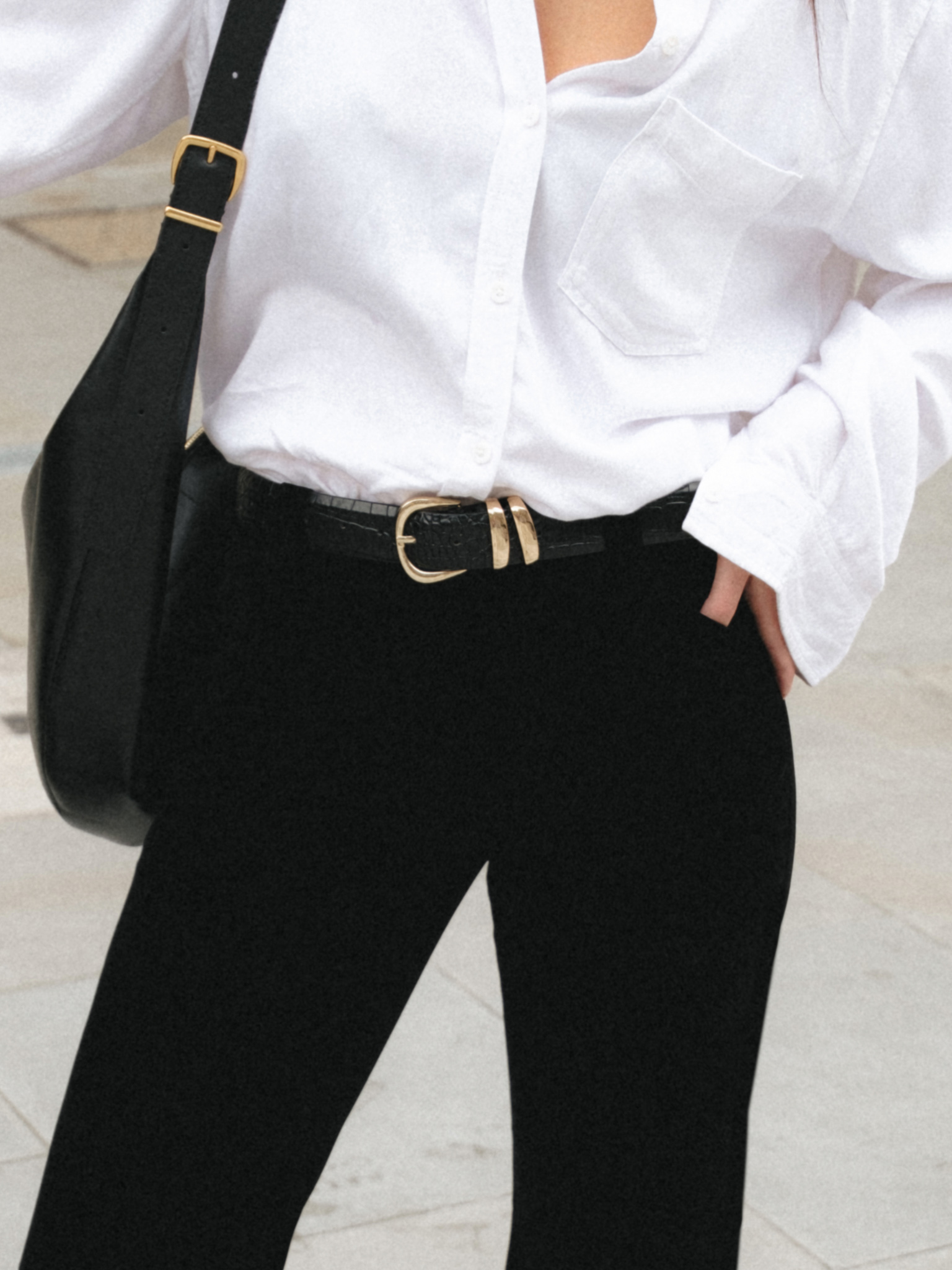 Reptile eco-leather belt