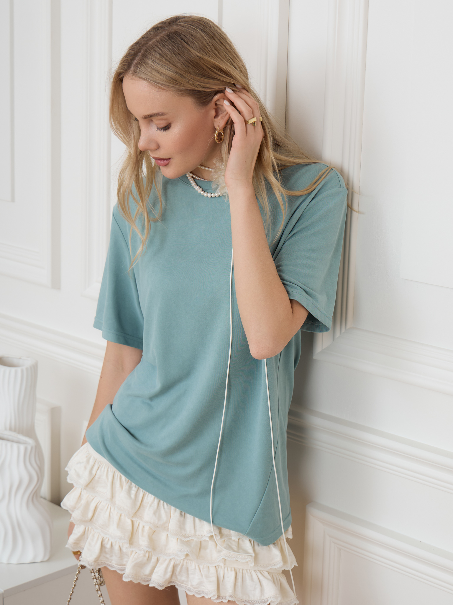 Loose-fitting jersey T-shirt