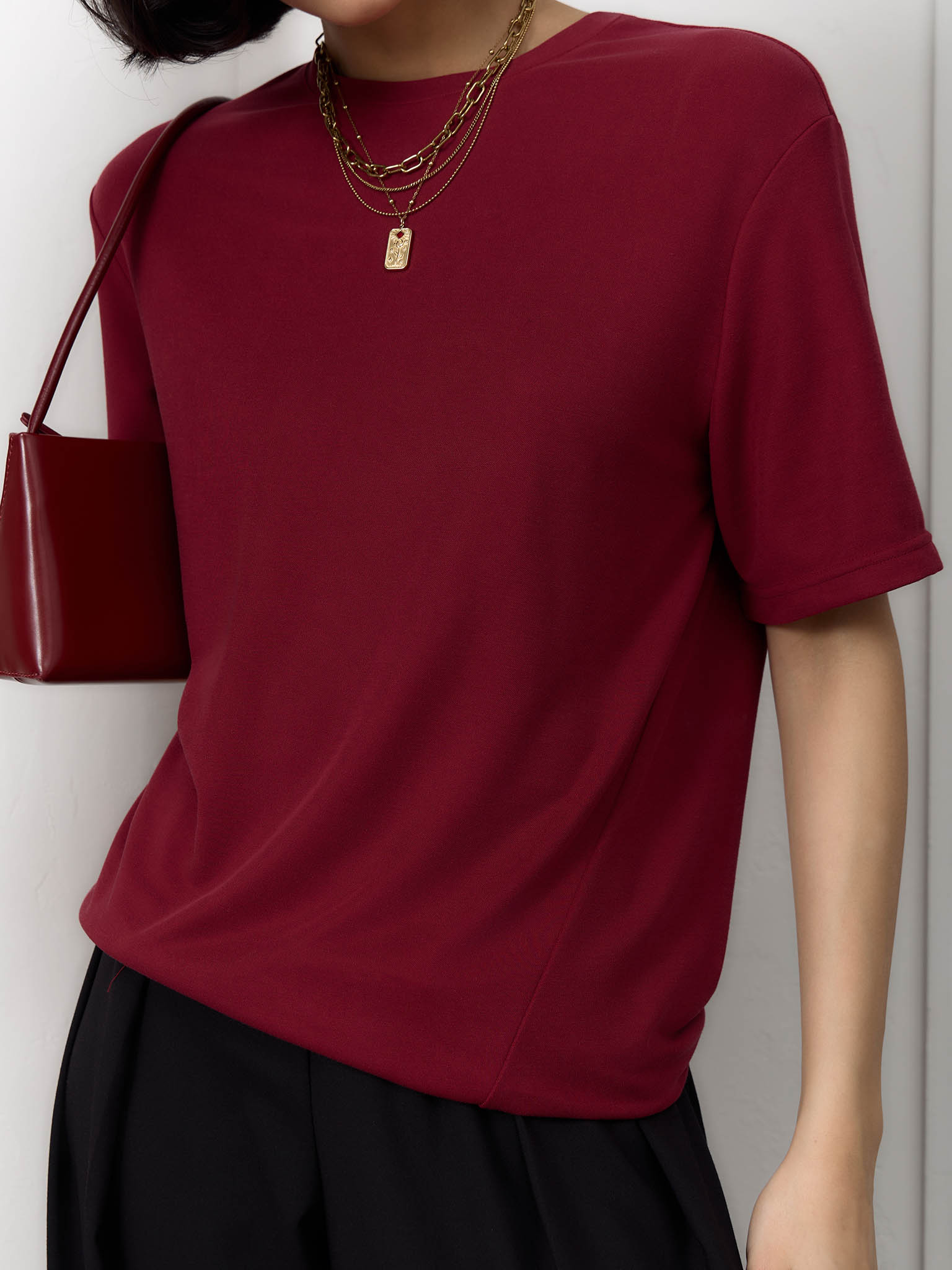 Loose-fitting jersey T-shirt