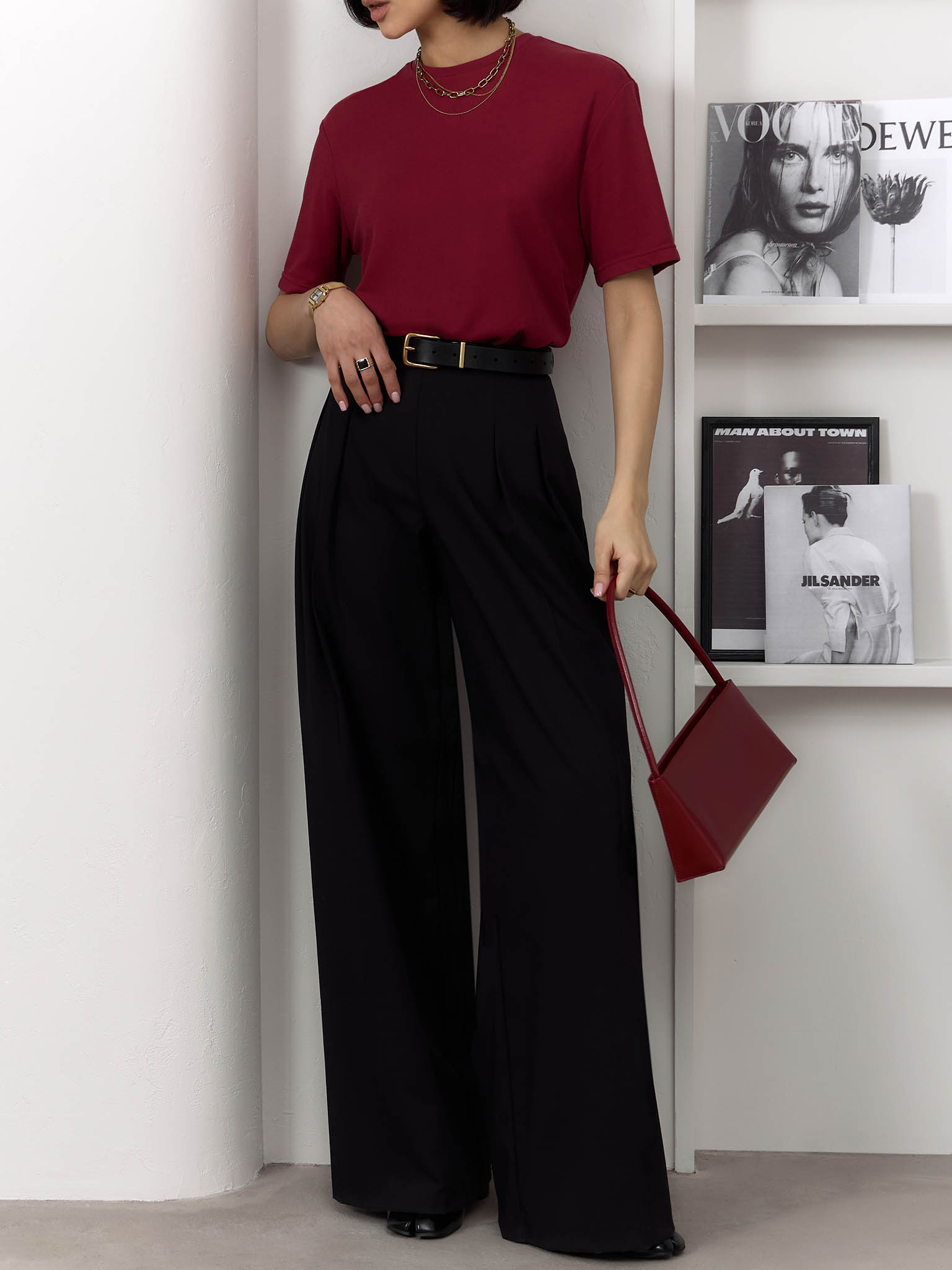 Loose-fitting jersey T-shirt