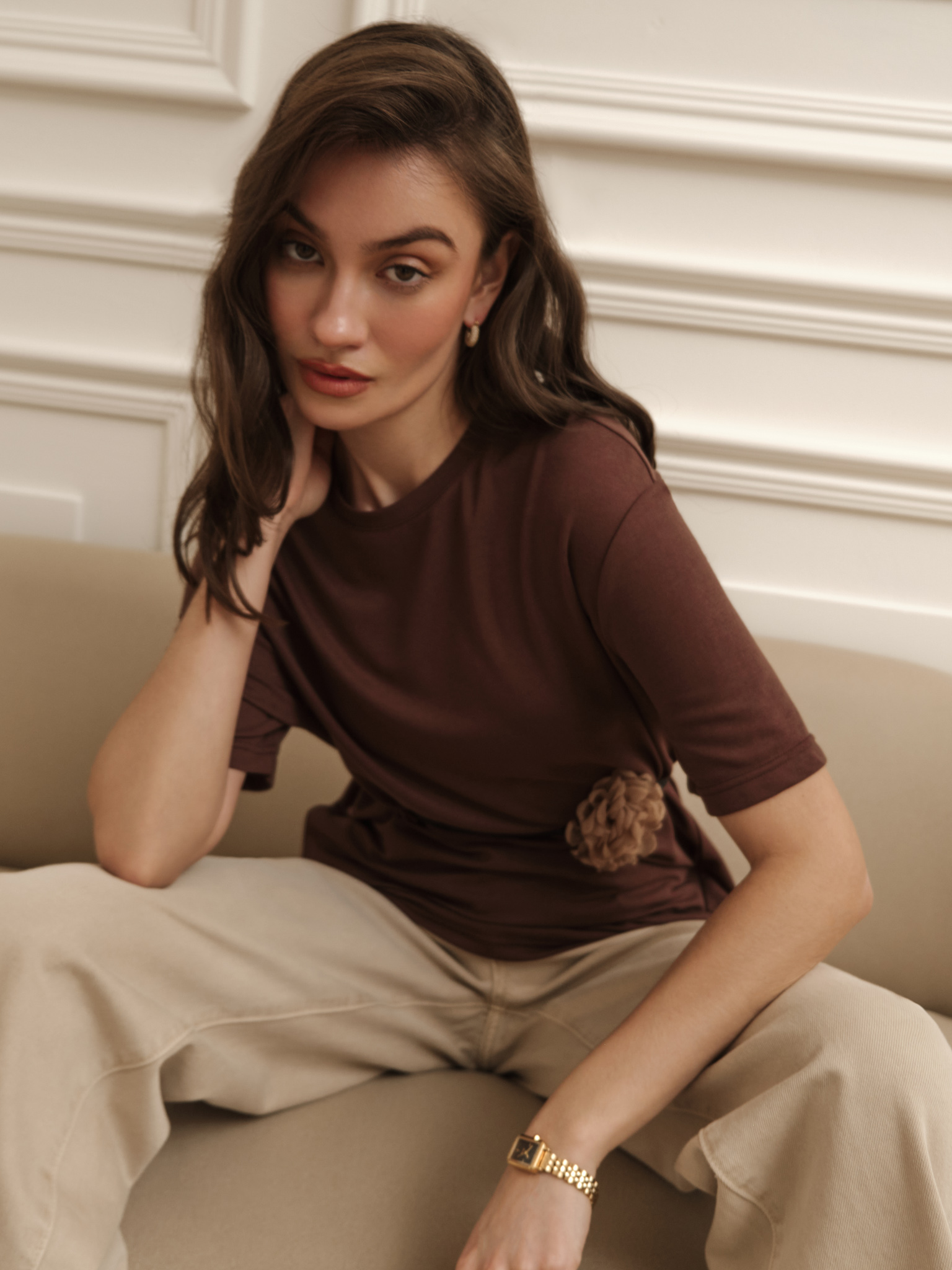 Loose-fitting jersey T-shirt