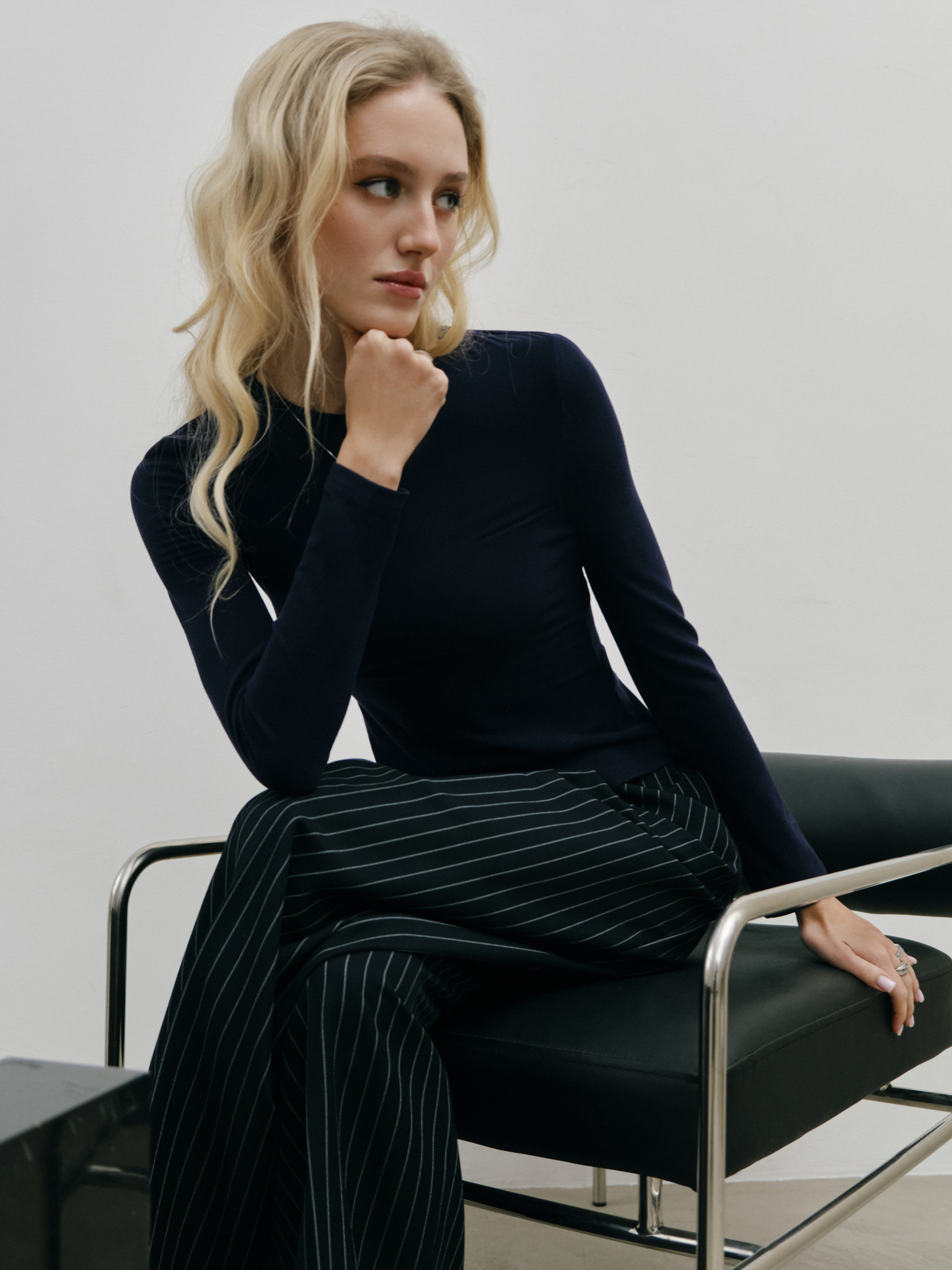 Monochrome stretch Jersey longsleeve 