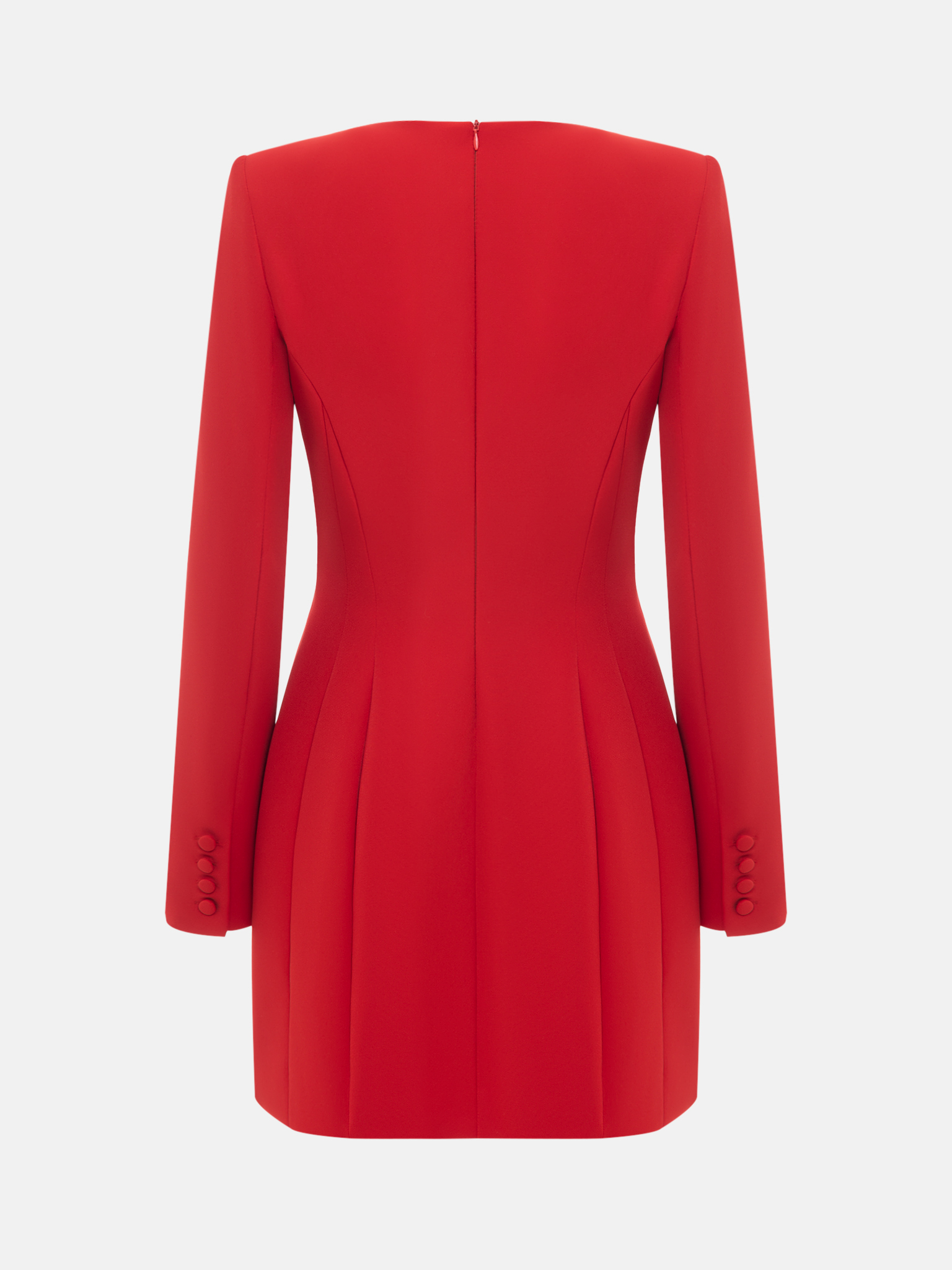 Dense mini dress with a bow on the chest