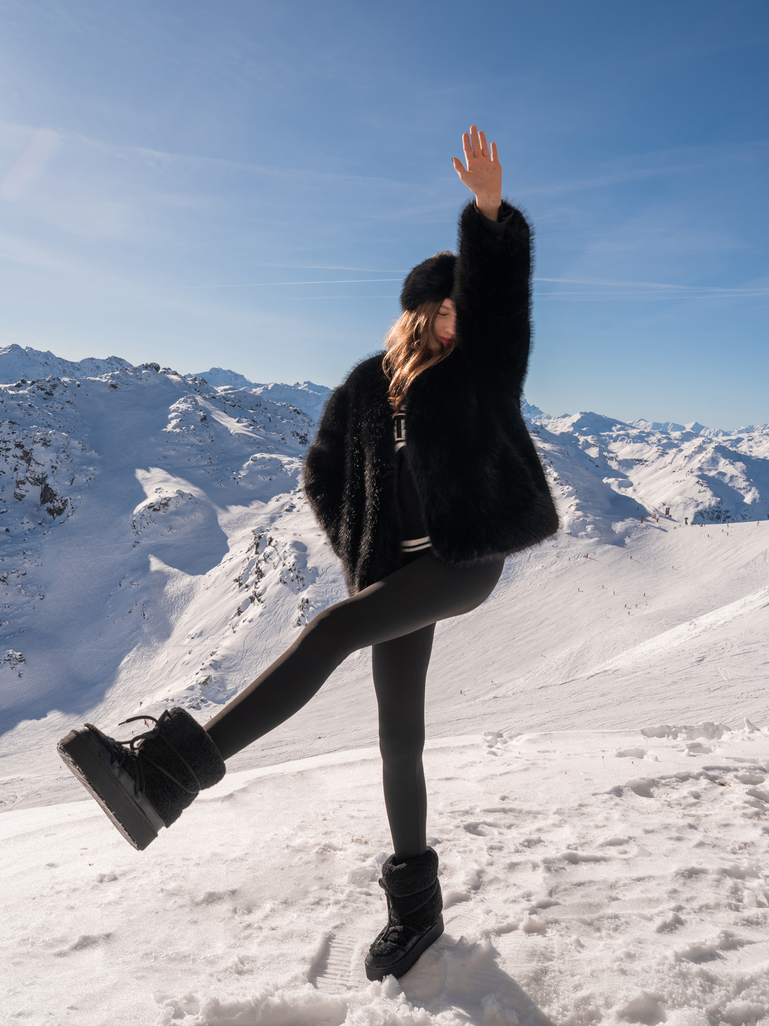 Утепленные однотонные леггинсы