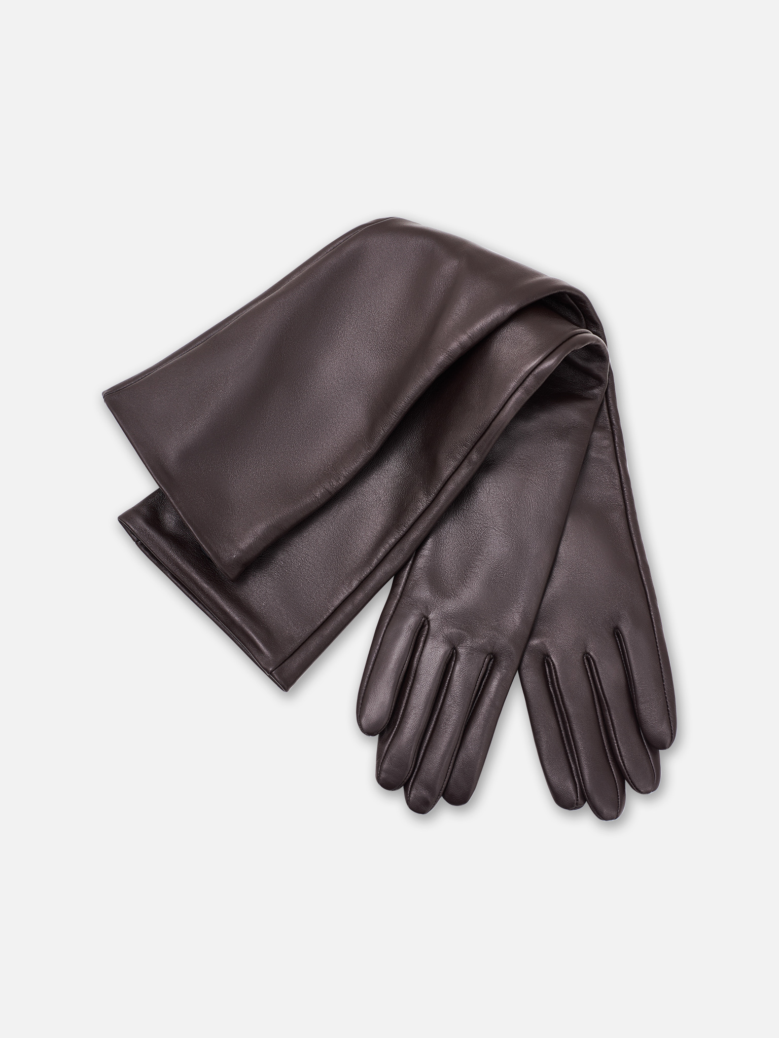 Long leather gloves