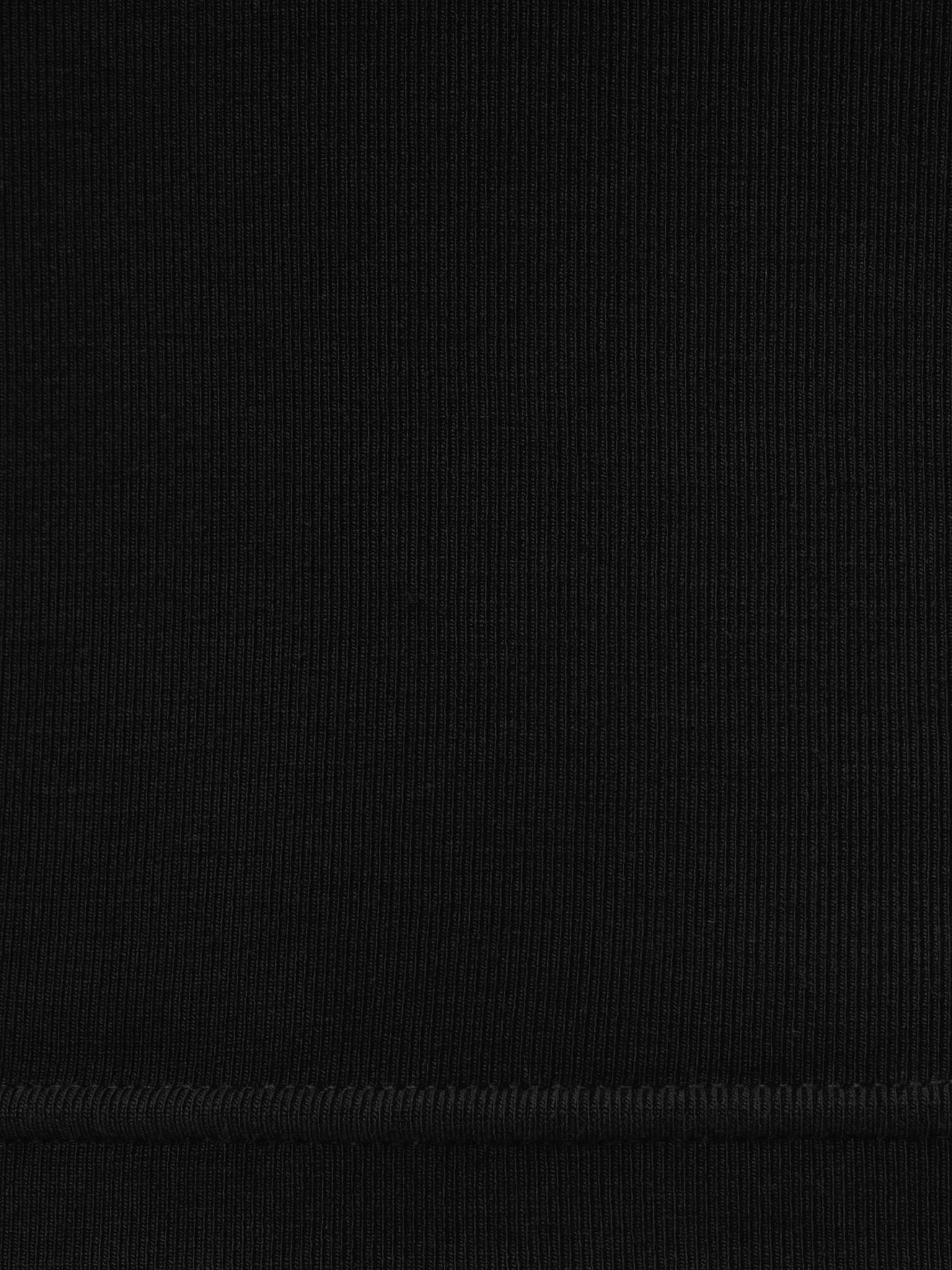 Cropped fitted jersey T-shirt