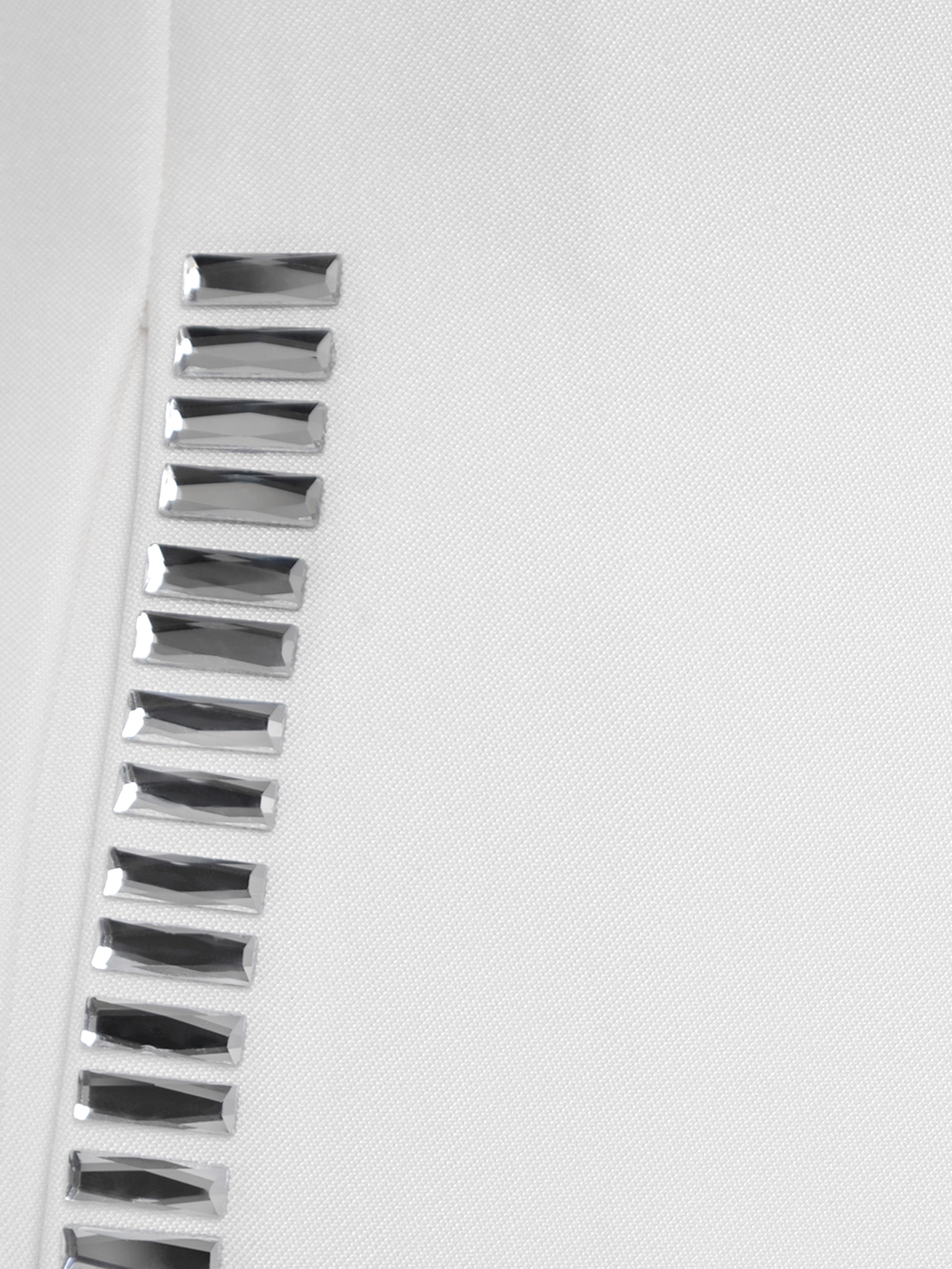 Fitted blazer with silvertone decor and matching ribbon scarf