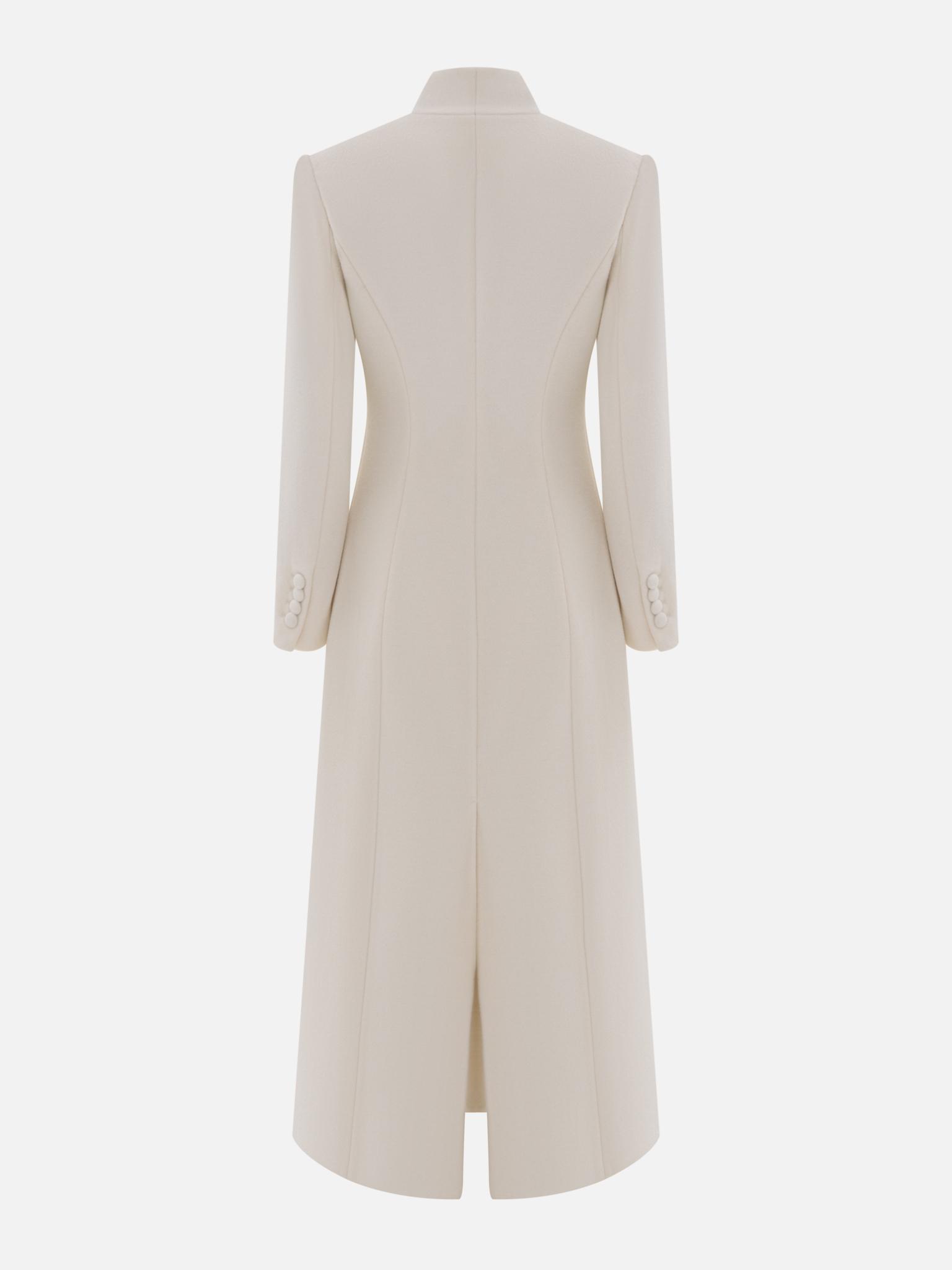 Fitted wrap midi coat 