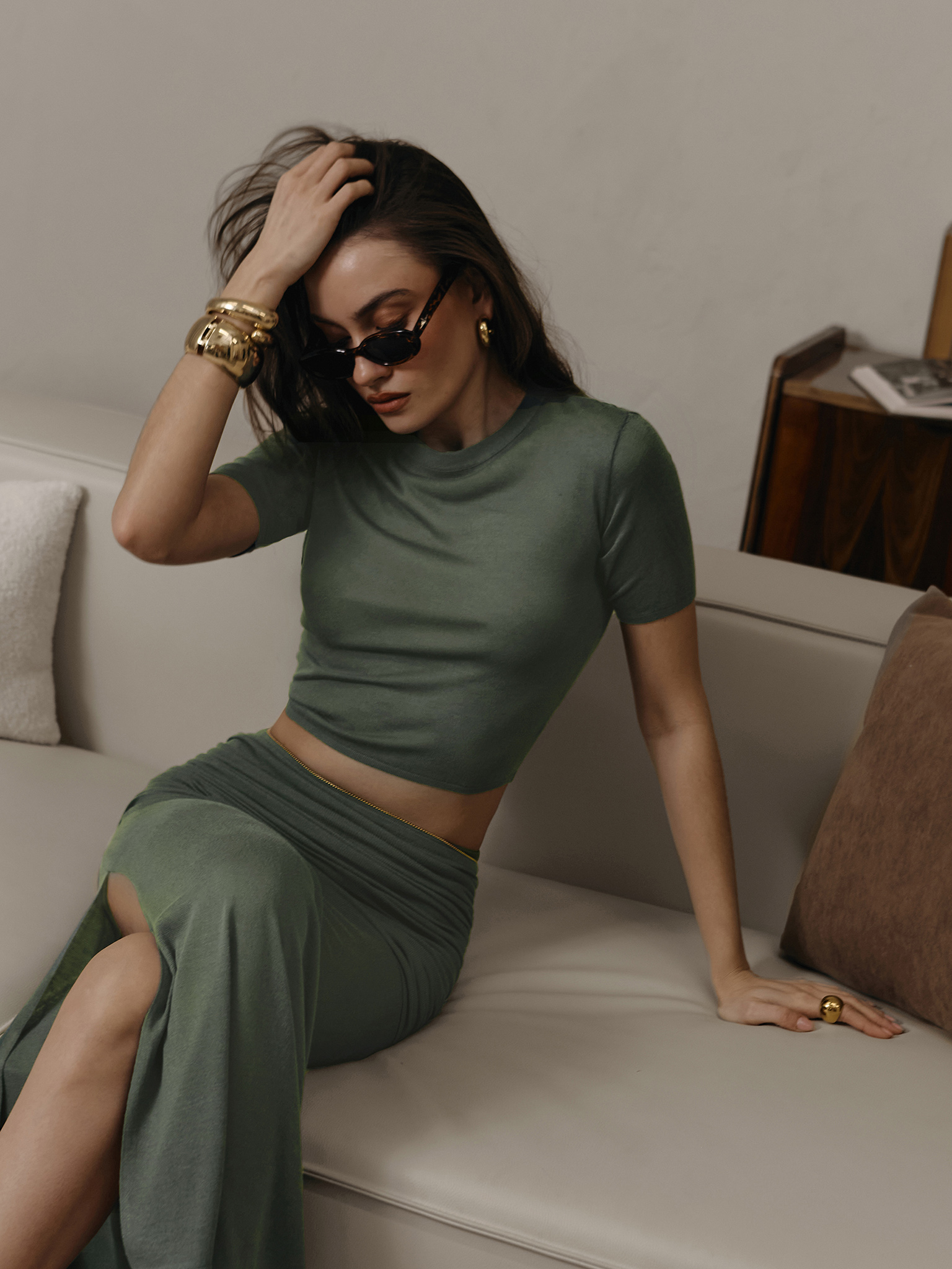 Short sleeved jersey top