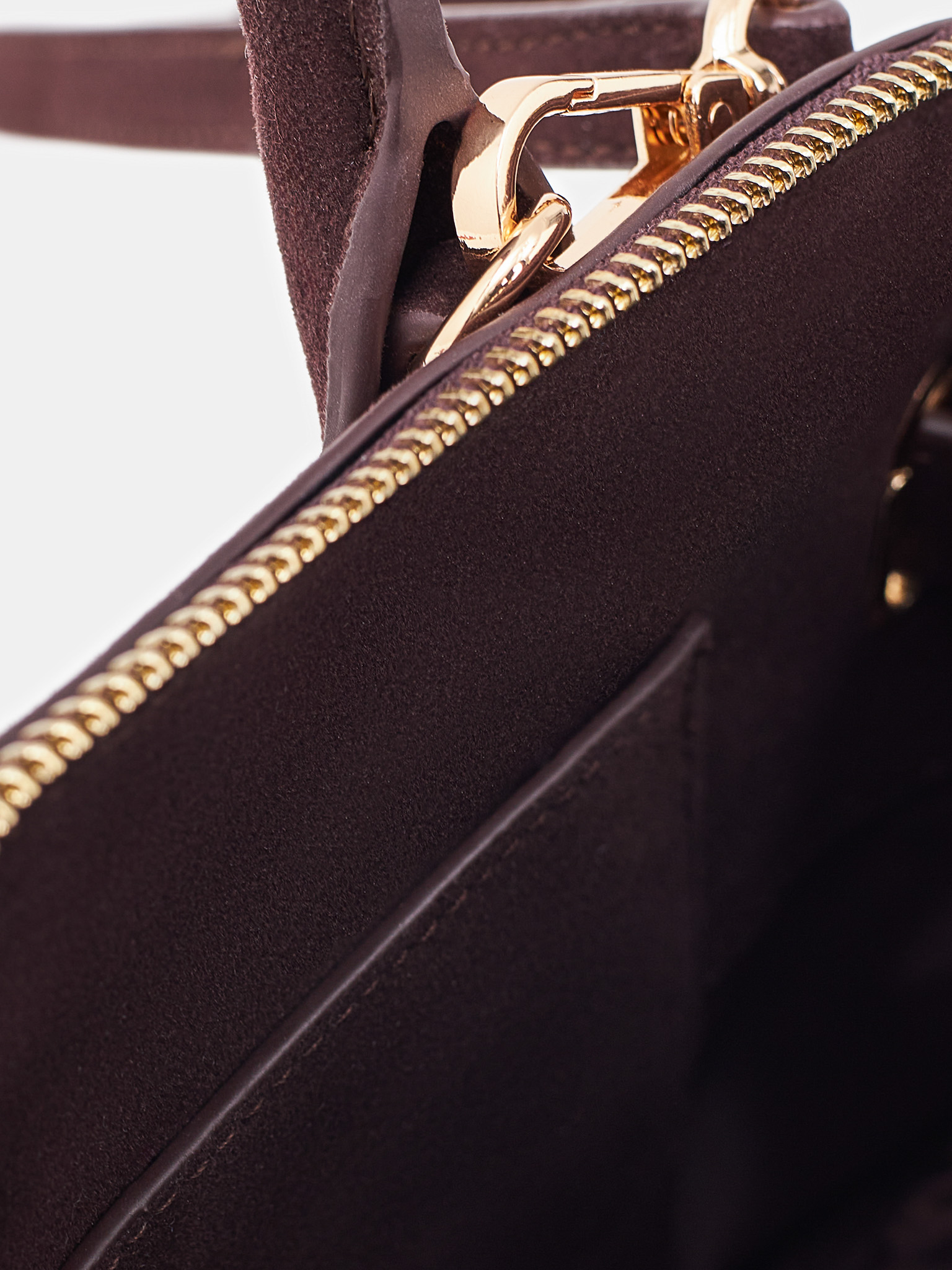 Eco-suede rigid-shaped bag