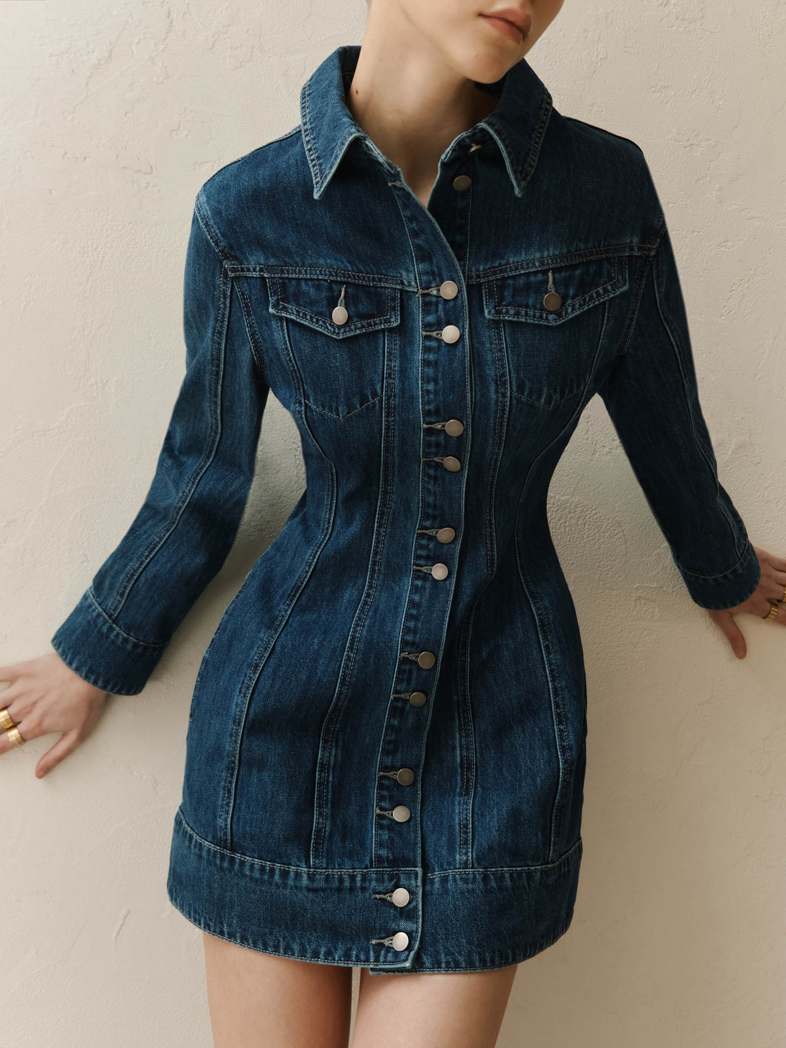 Mini-robe en denim