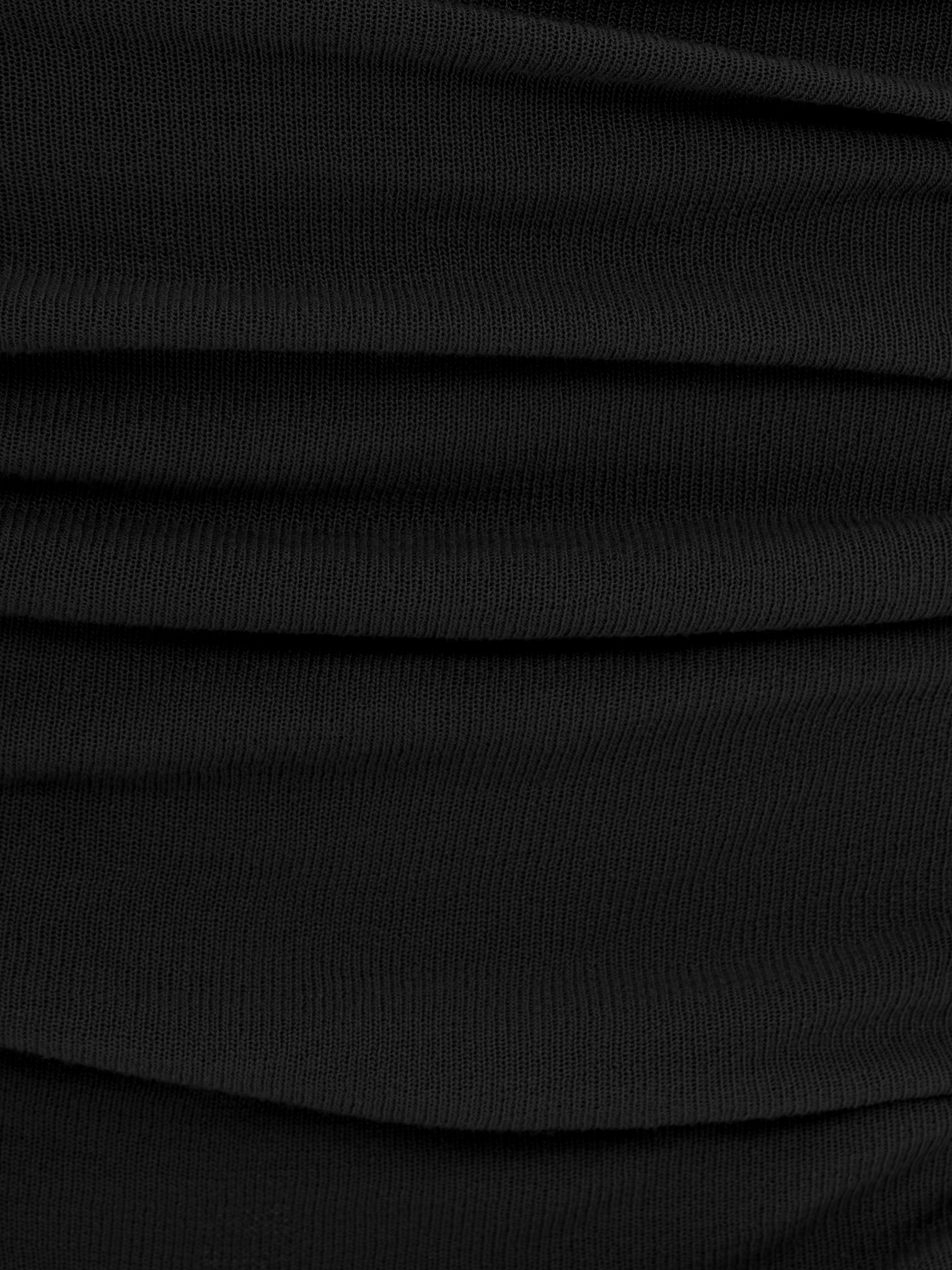 Jersey midi skirt with draped hips