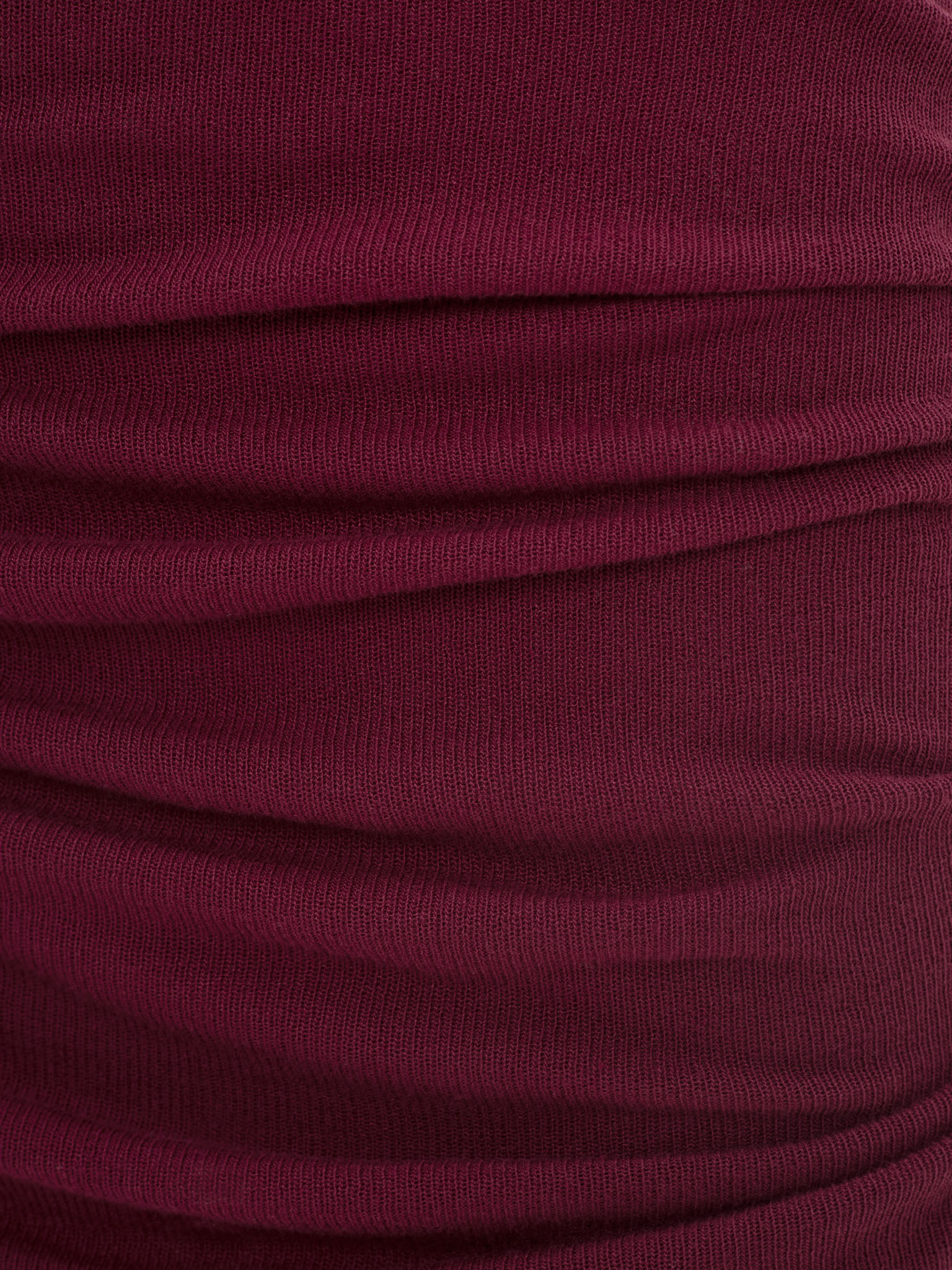 Jersey midi skirt with draped hips