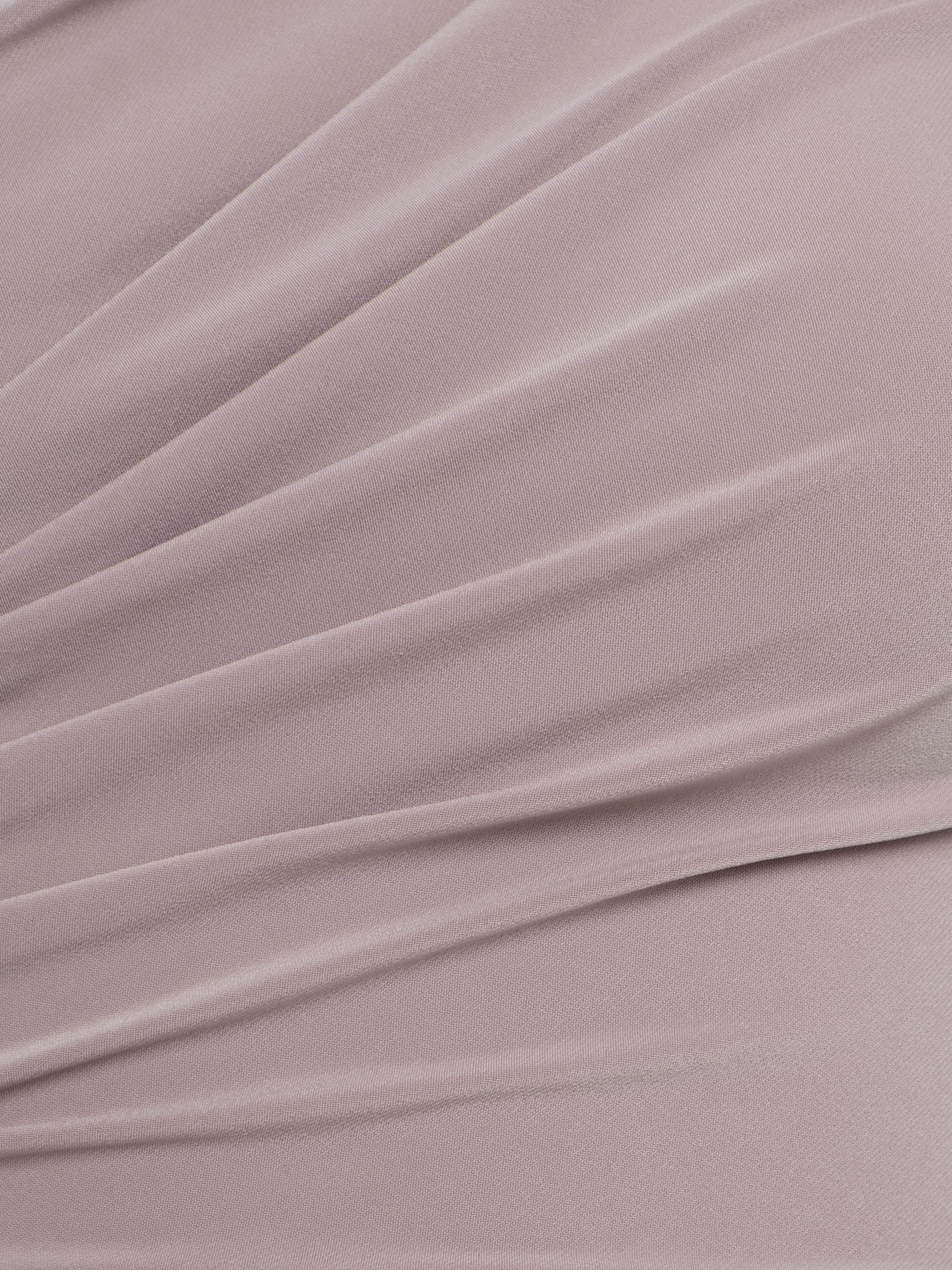 Jersey turtleneck with waist drapery