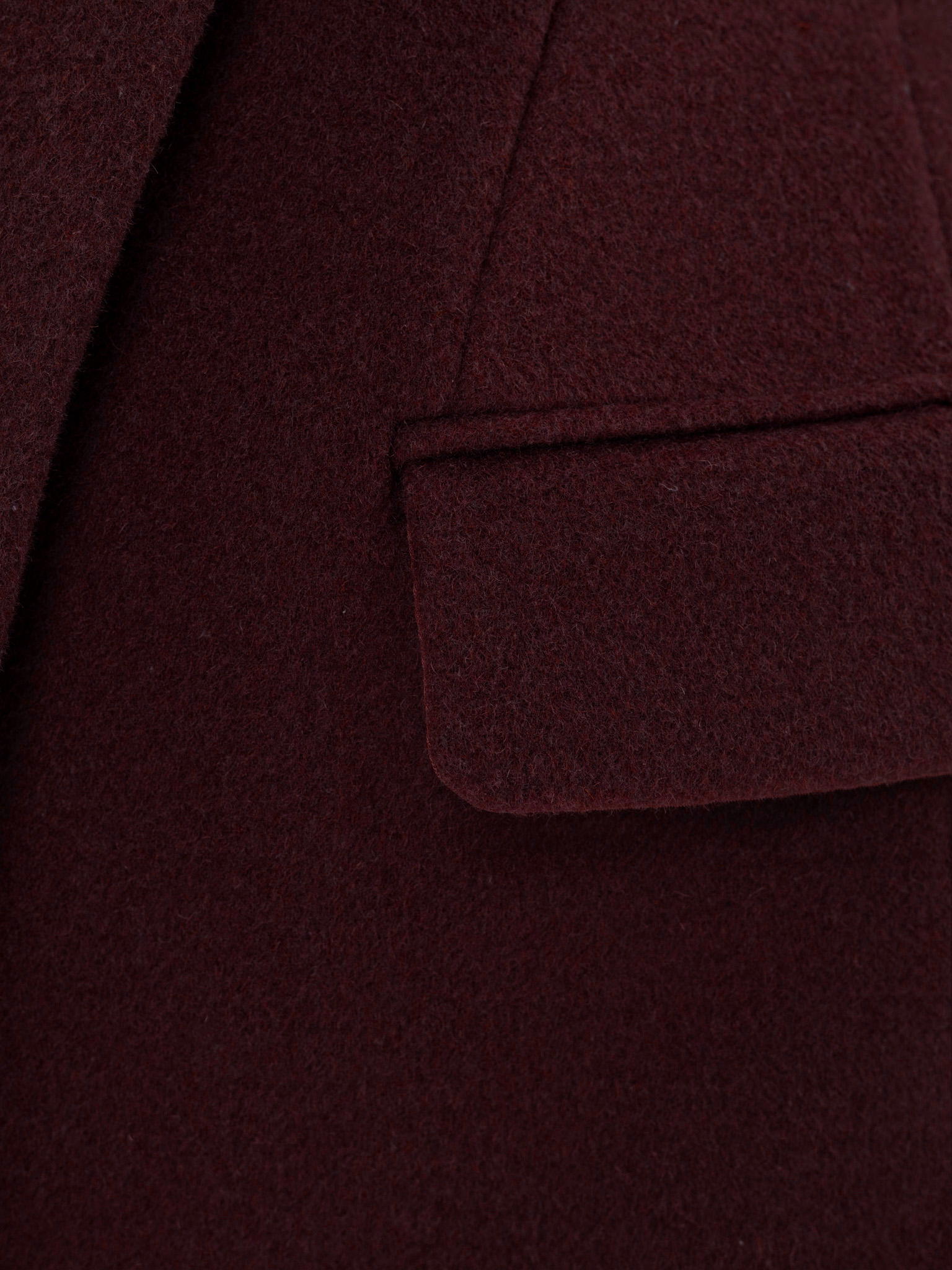 Fitted woollen jacket coat