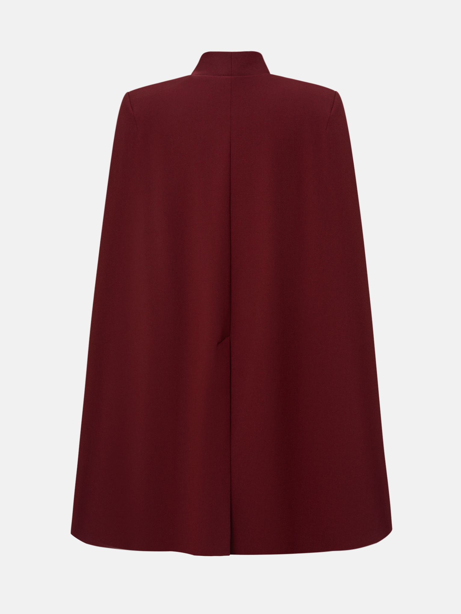 Mini dress in suiting fabric with cape on the shoulders